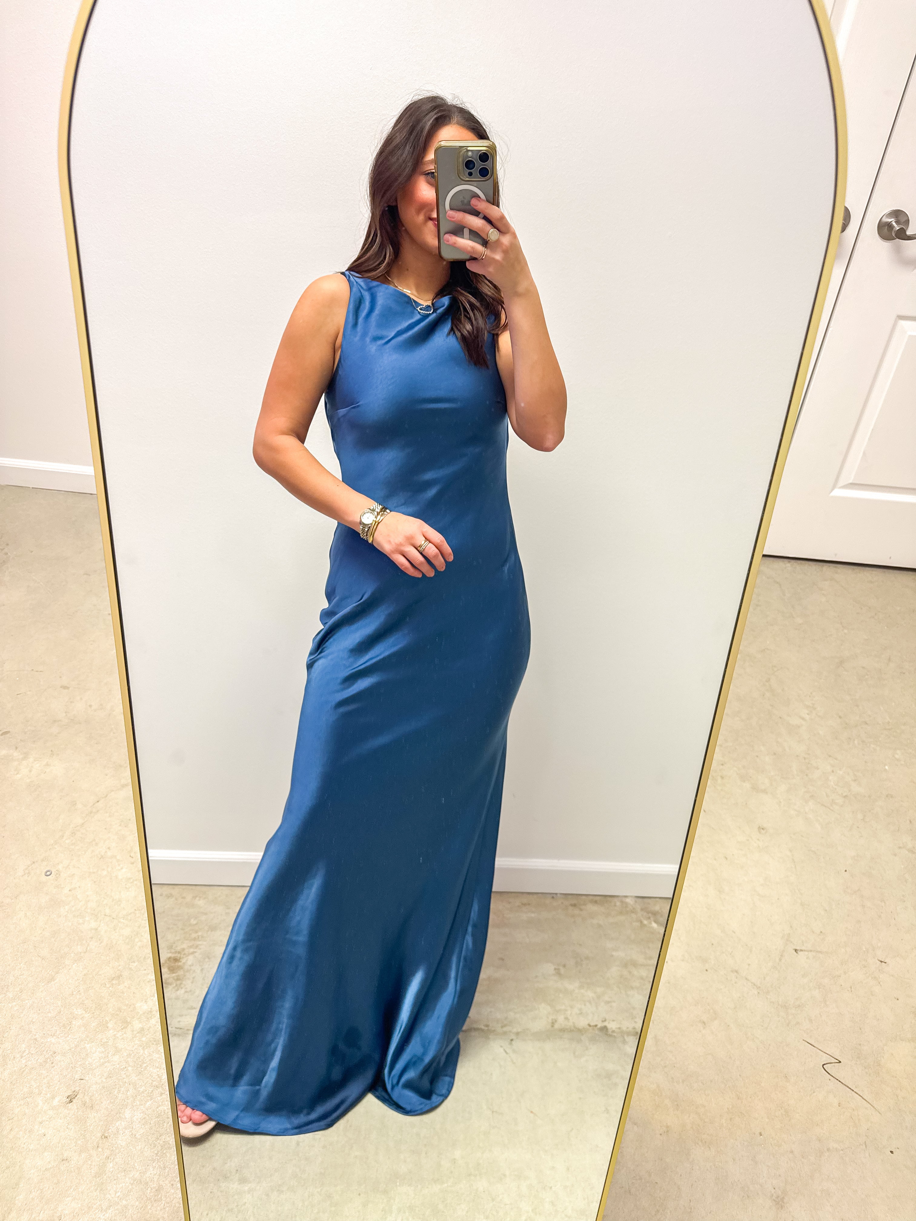 Camellia Court Smoky Blue Ballgown