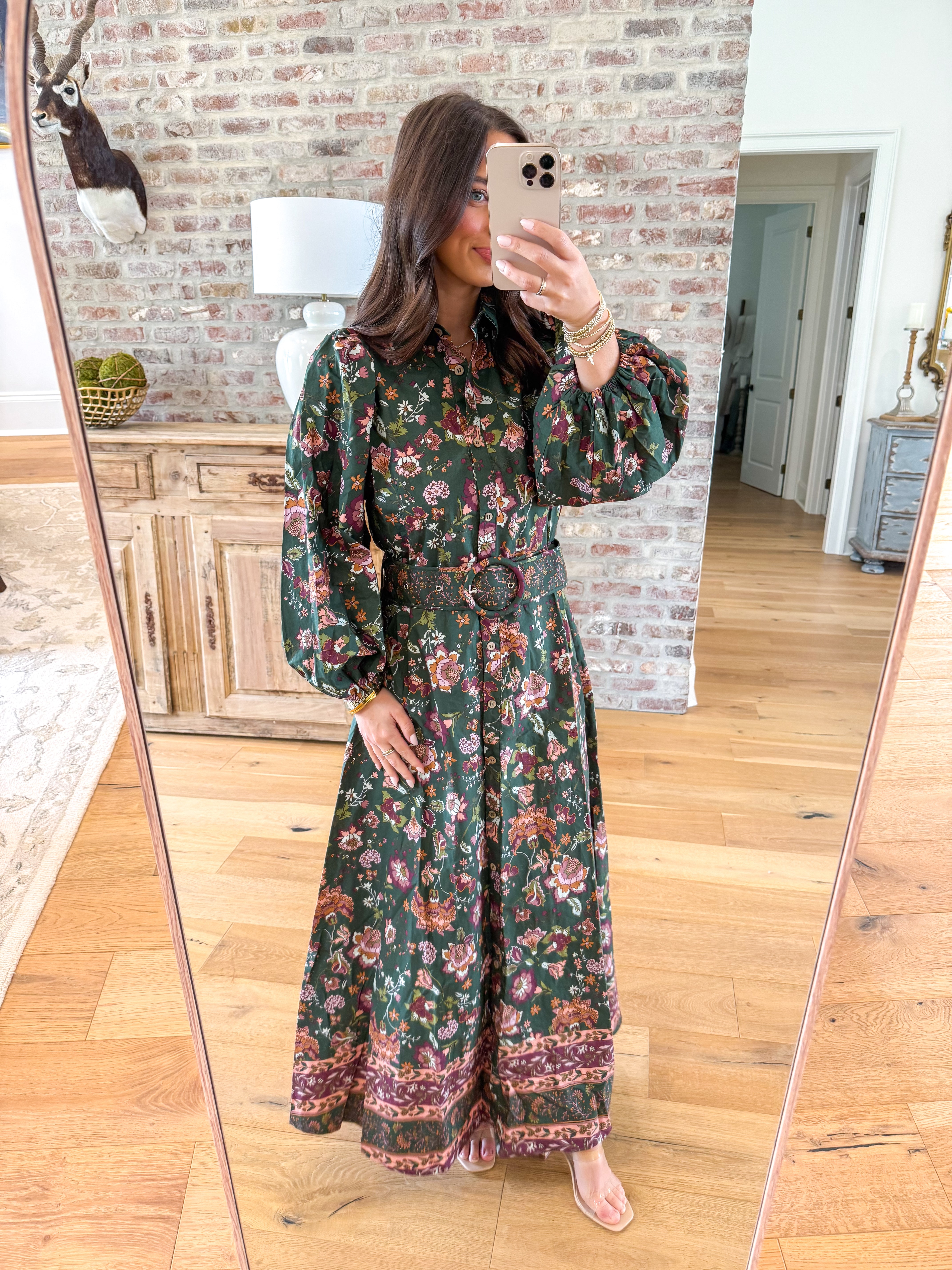 Emerald Meadow Maxi Dress