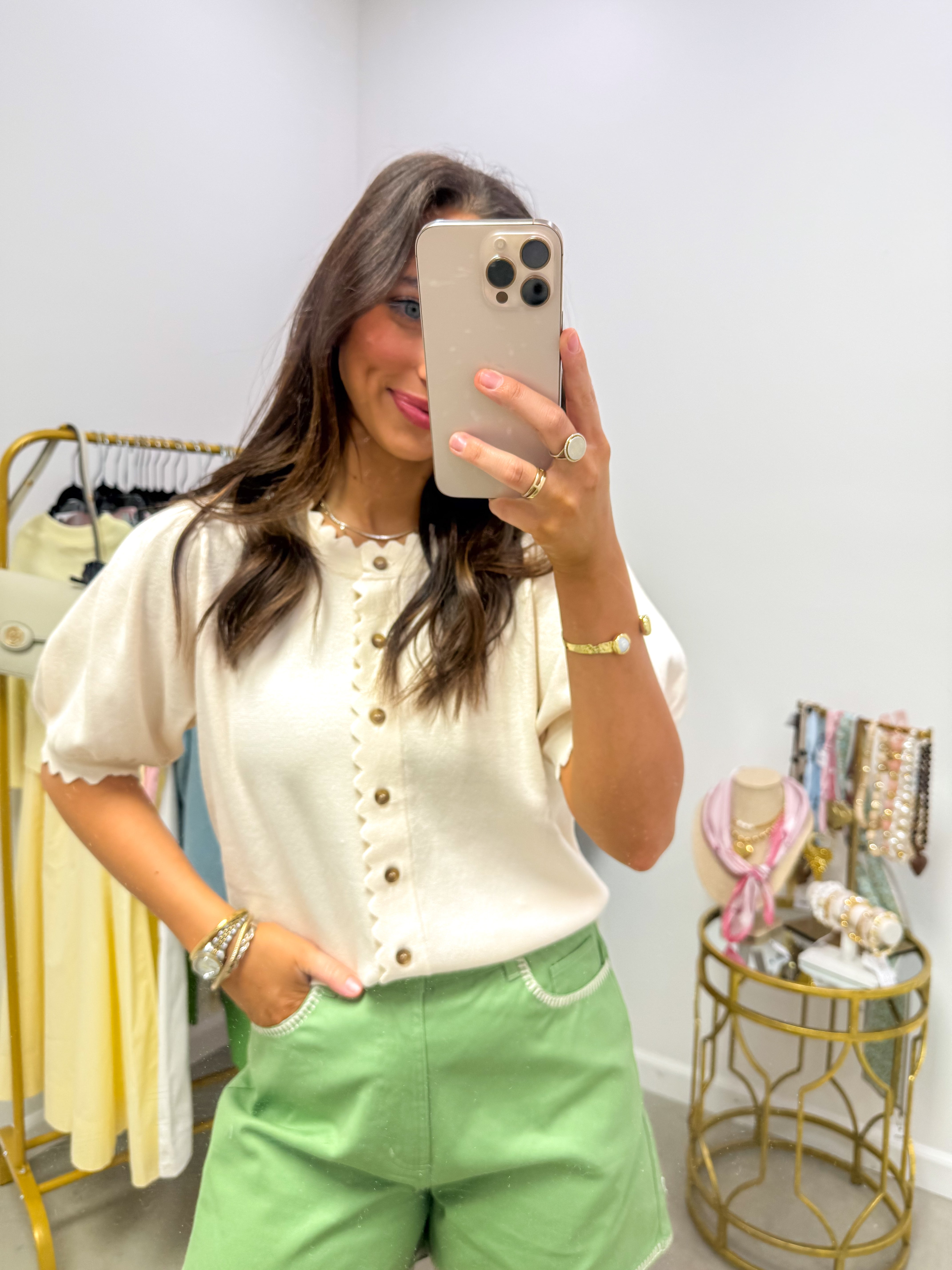 Maisie Lightweight Cream Sweater Top