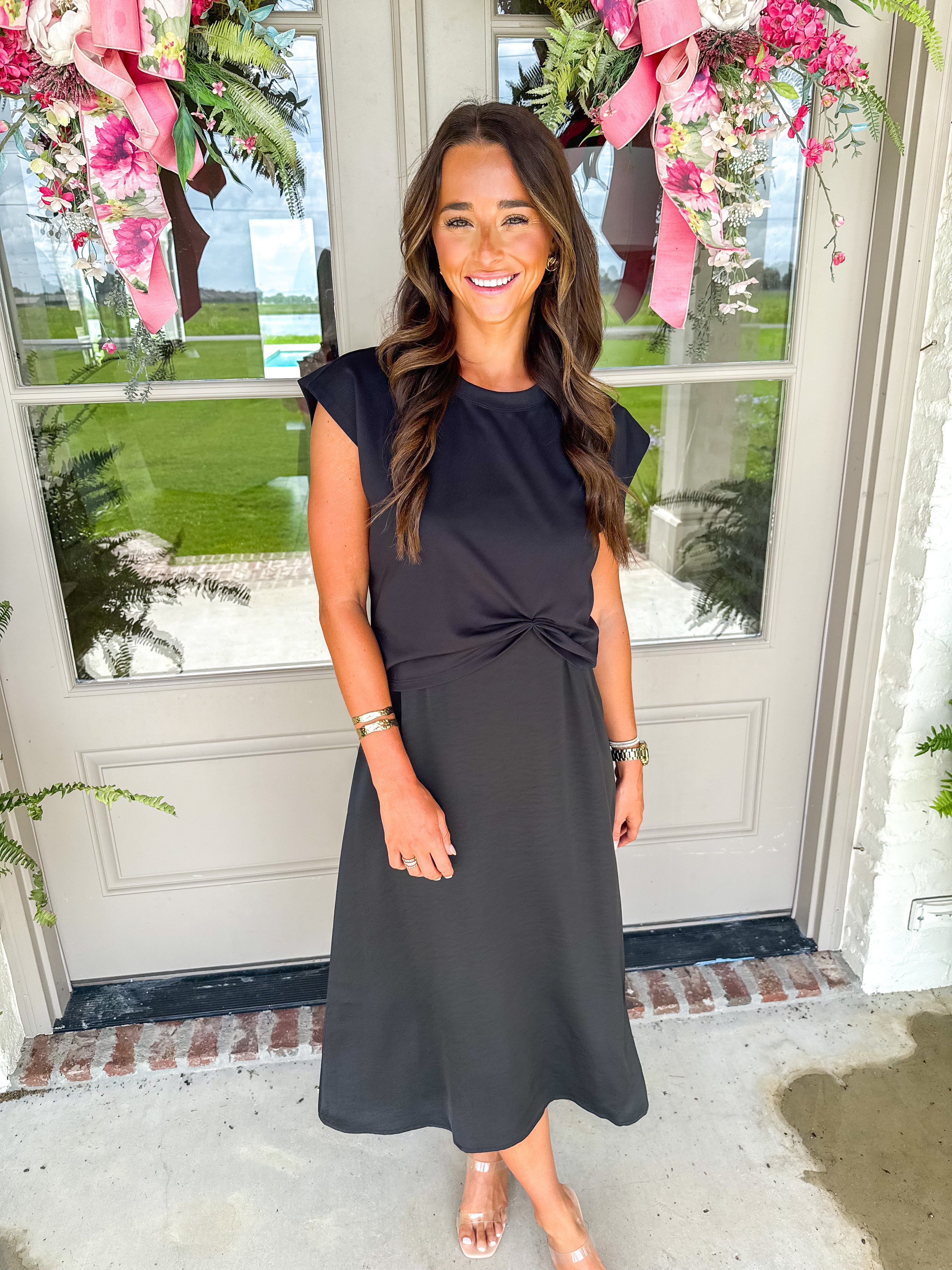 Twist & Turn Two-Piece Set Black