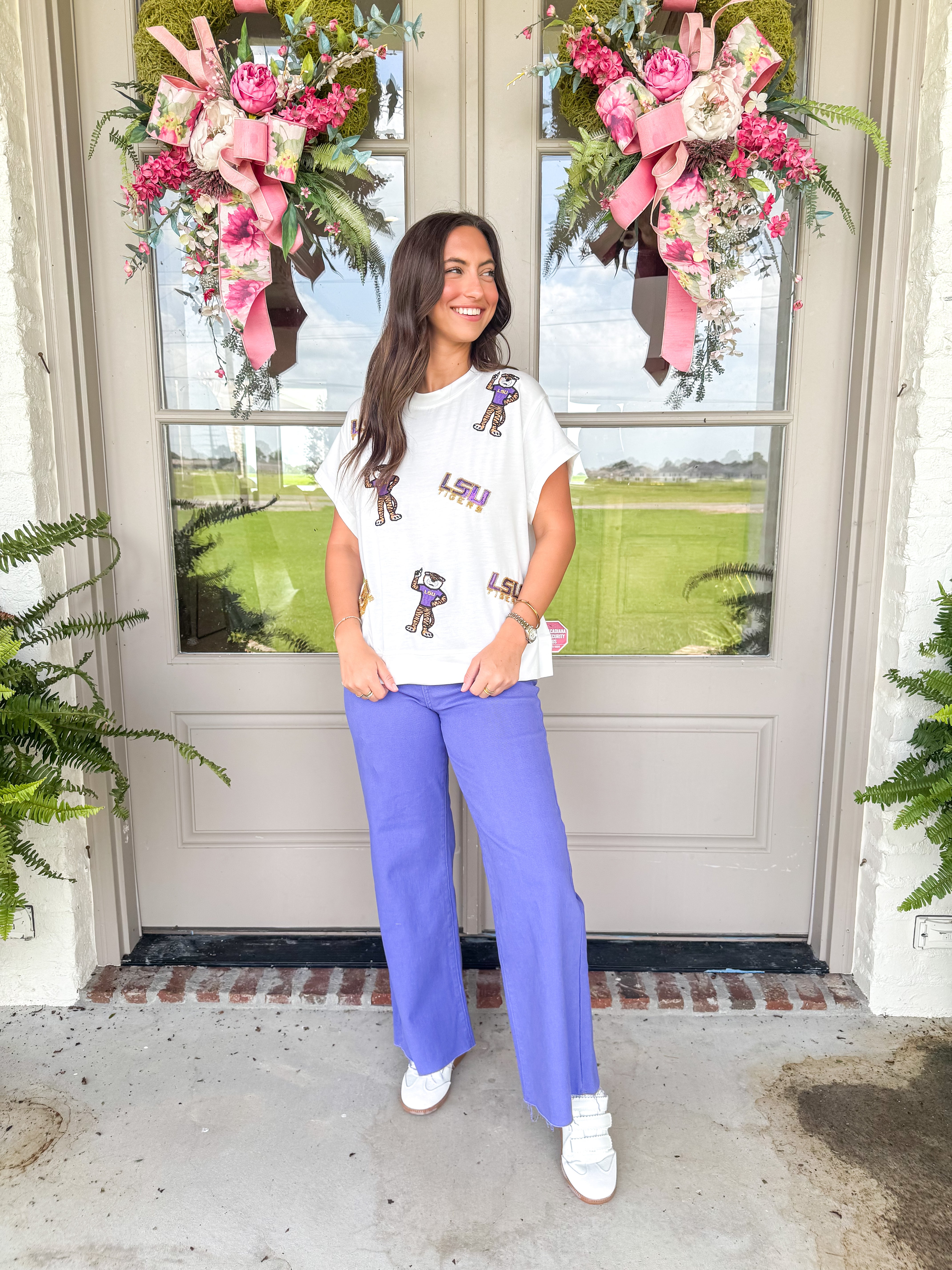 Emily Mixed Icons LSU Top