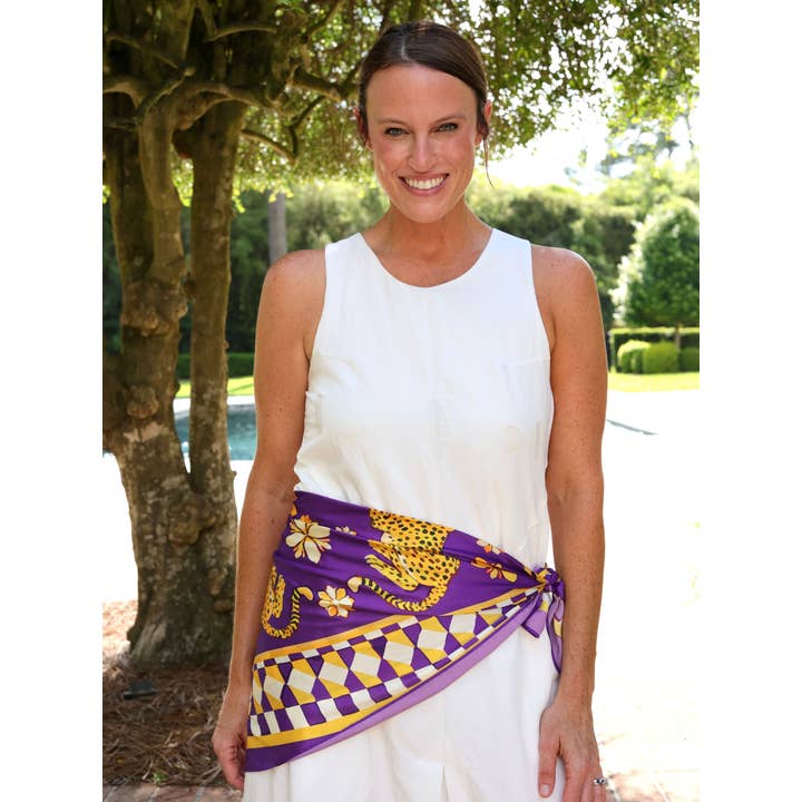 Hollis Scarf Large Purple Gold (PREORDER 08/10)