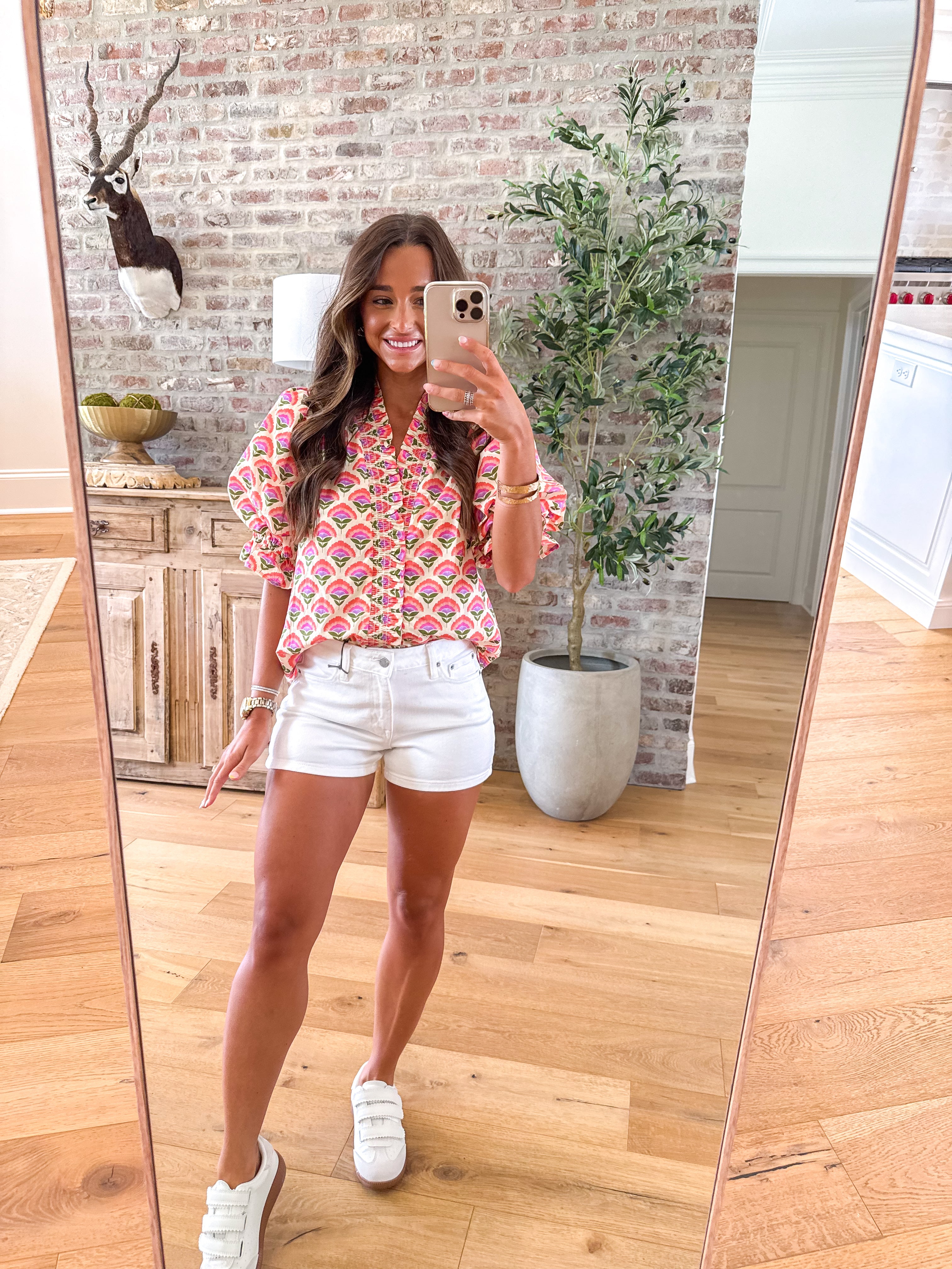 In Full Bloom Pink Blouse