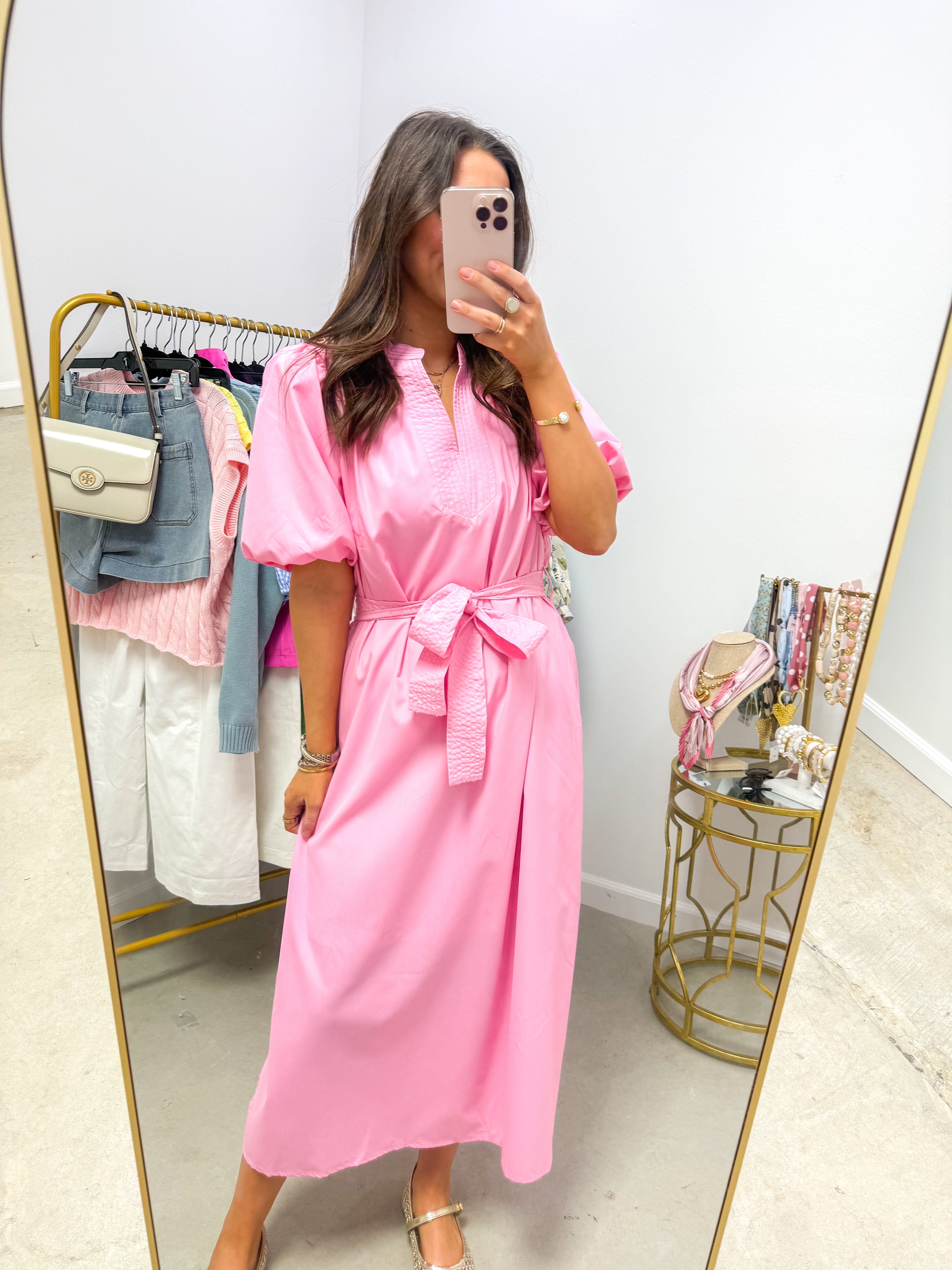 Sweet Ella Mae Light Pink Midi