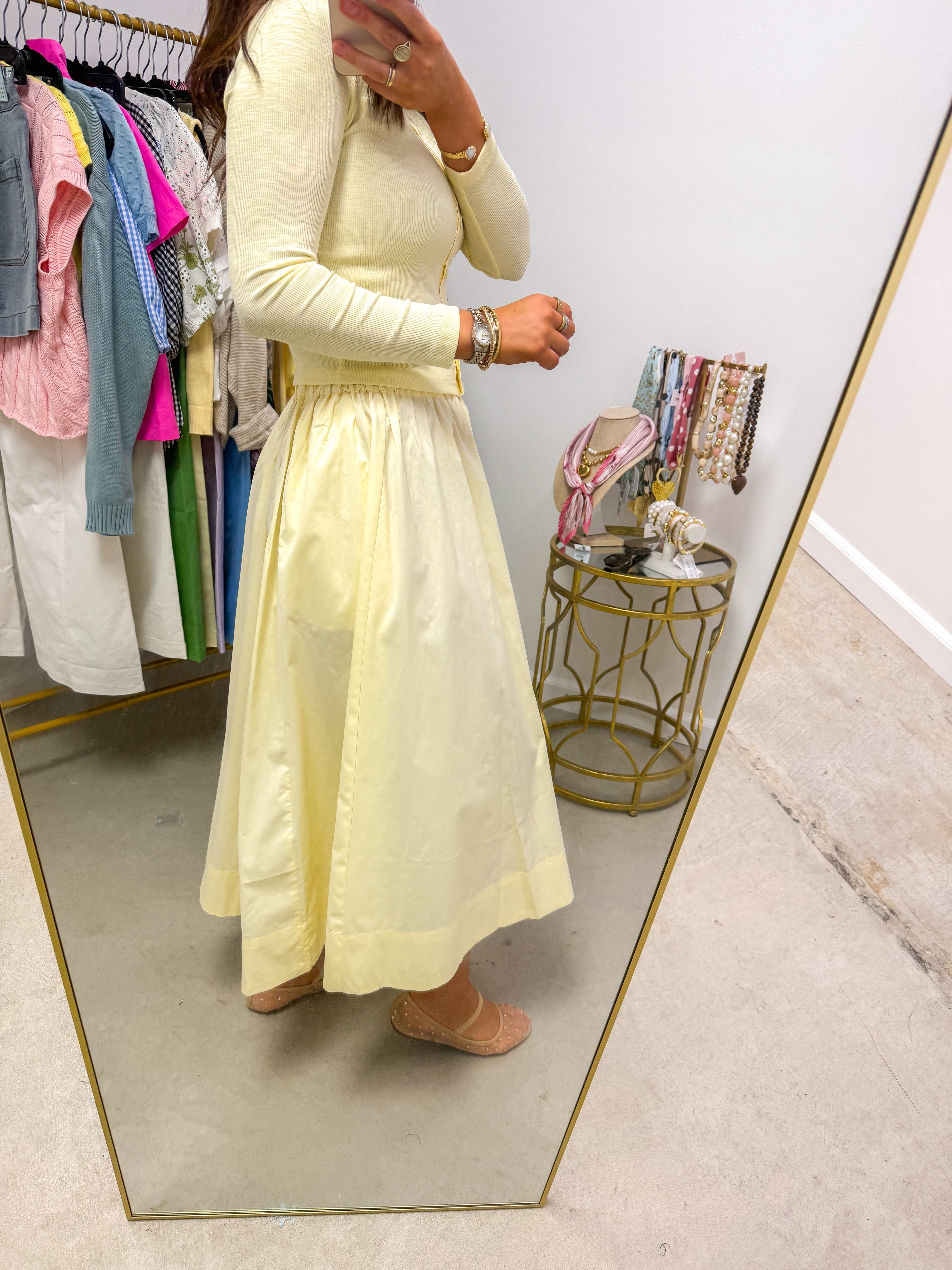 Sasha Gathered Maxi Skirt