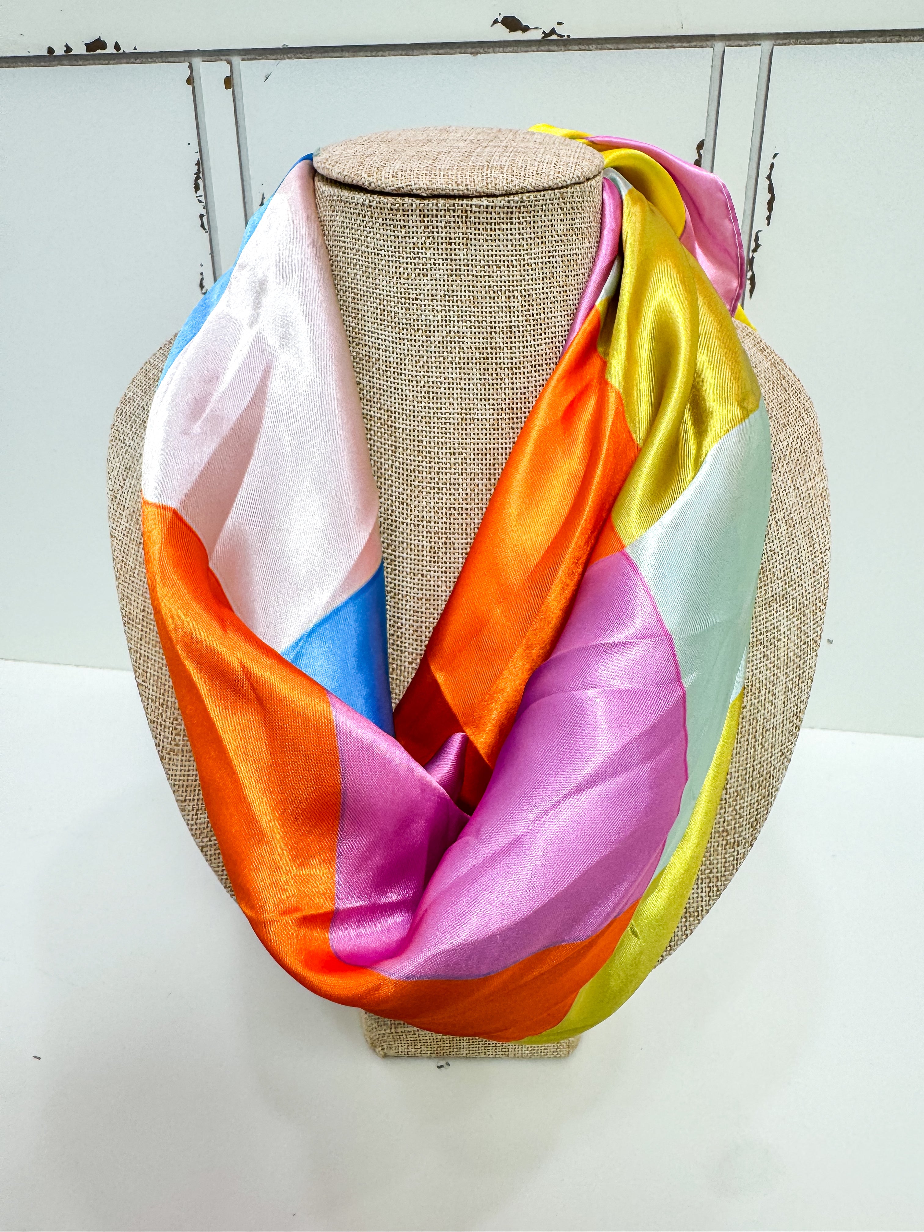Jewel Tone Striped Scarf