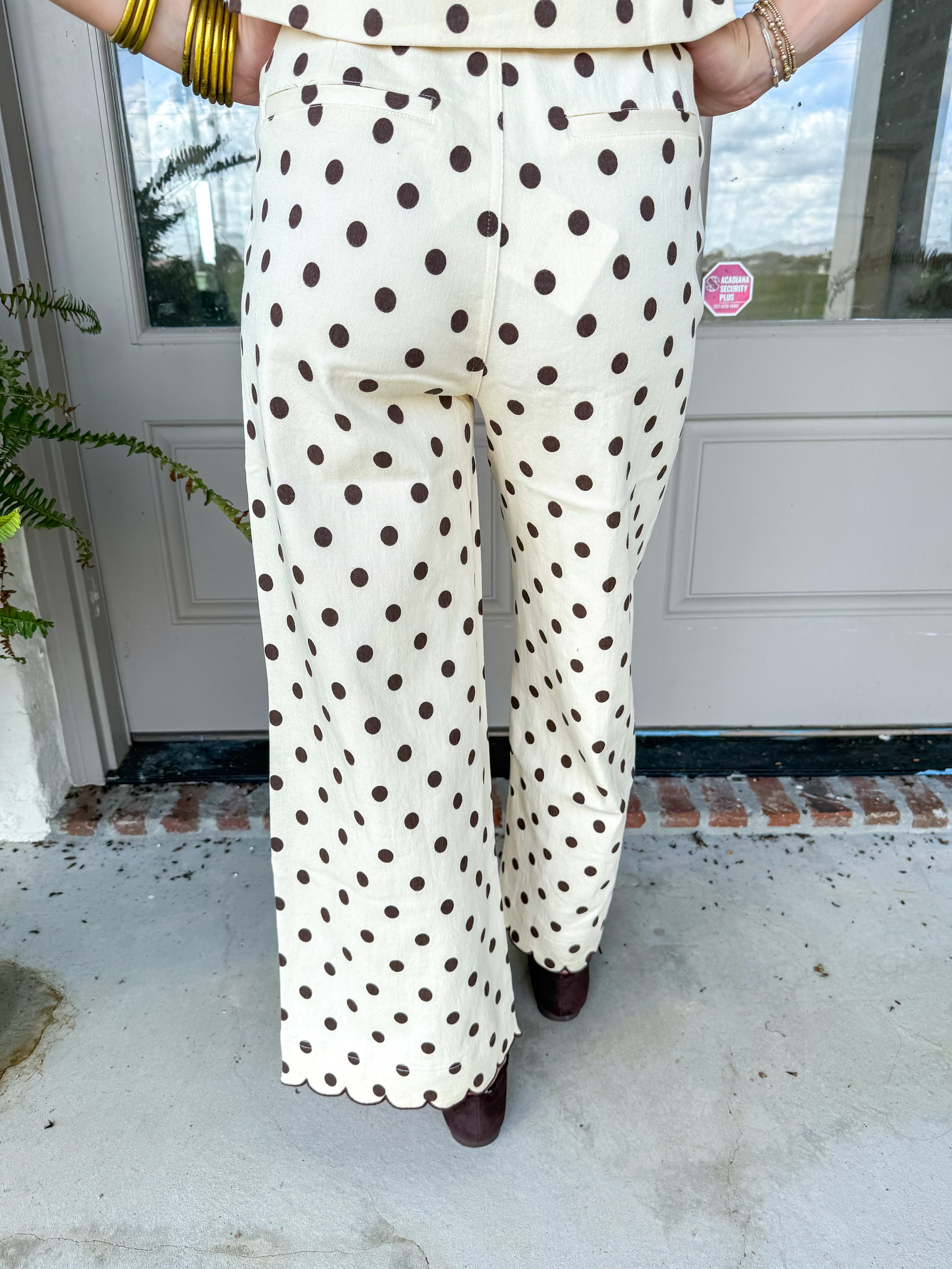 Dotty About You Wide-Leg Trousers