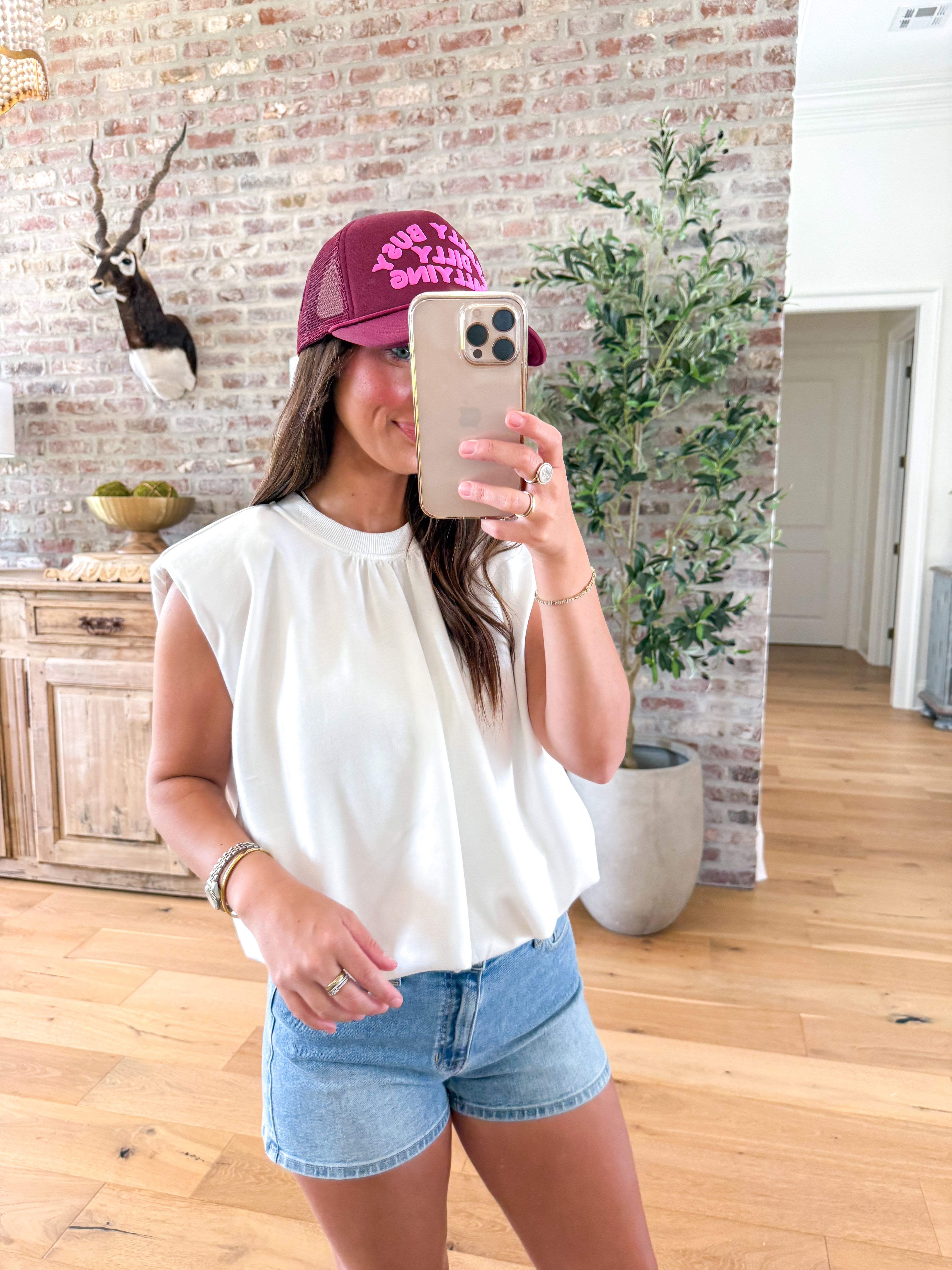 Bubbly Off White Top