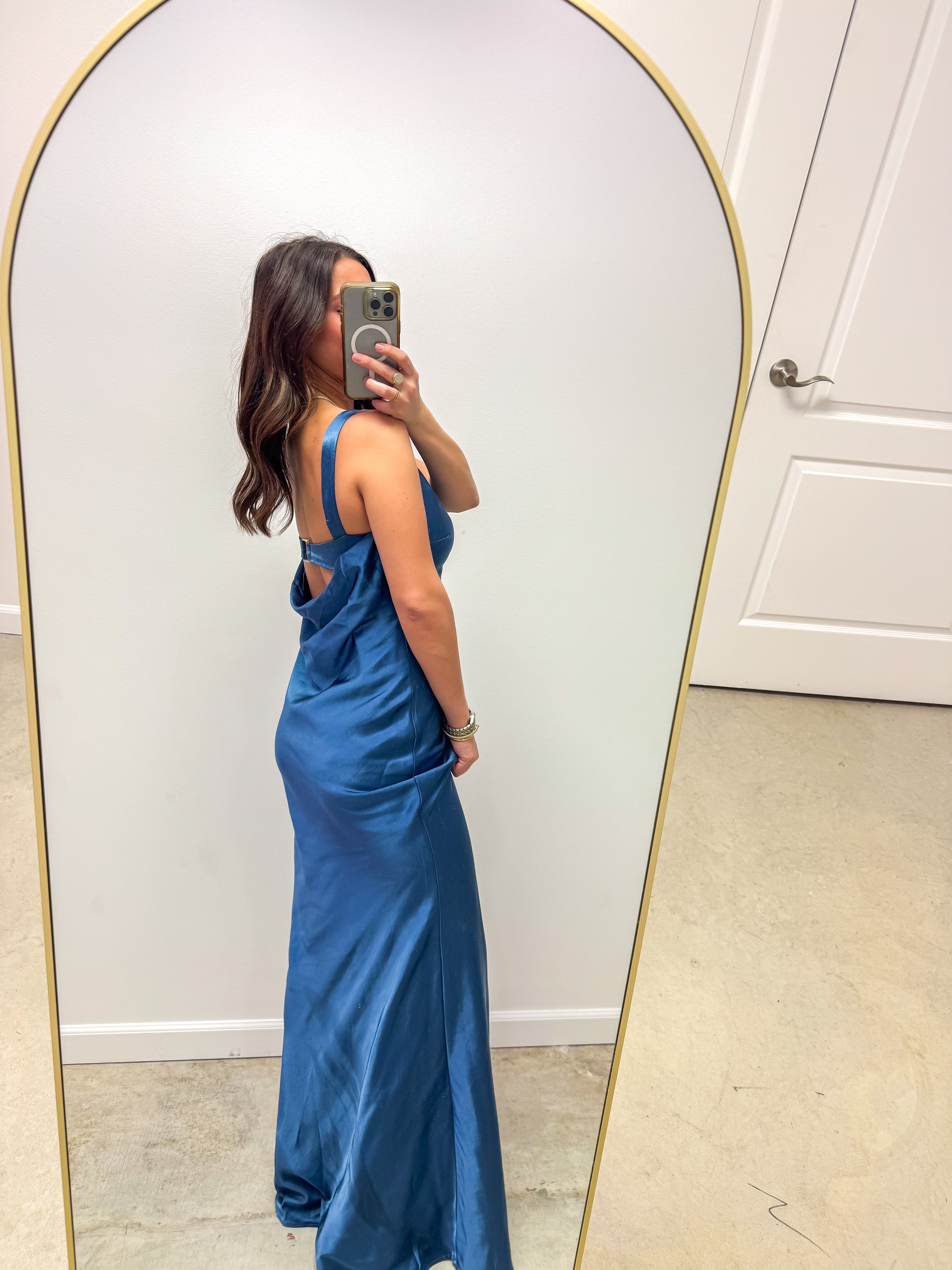 Camellia Court Smoky Blue Ballgown