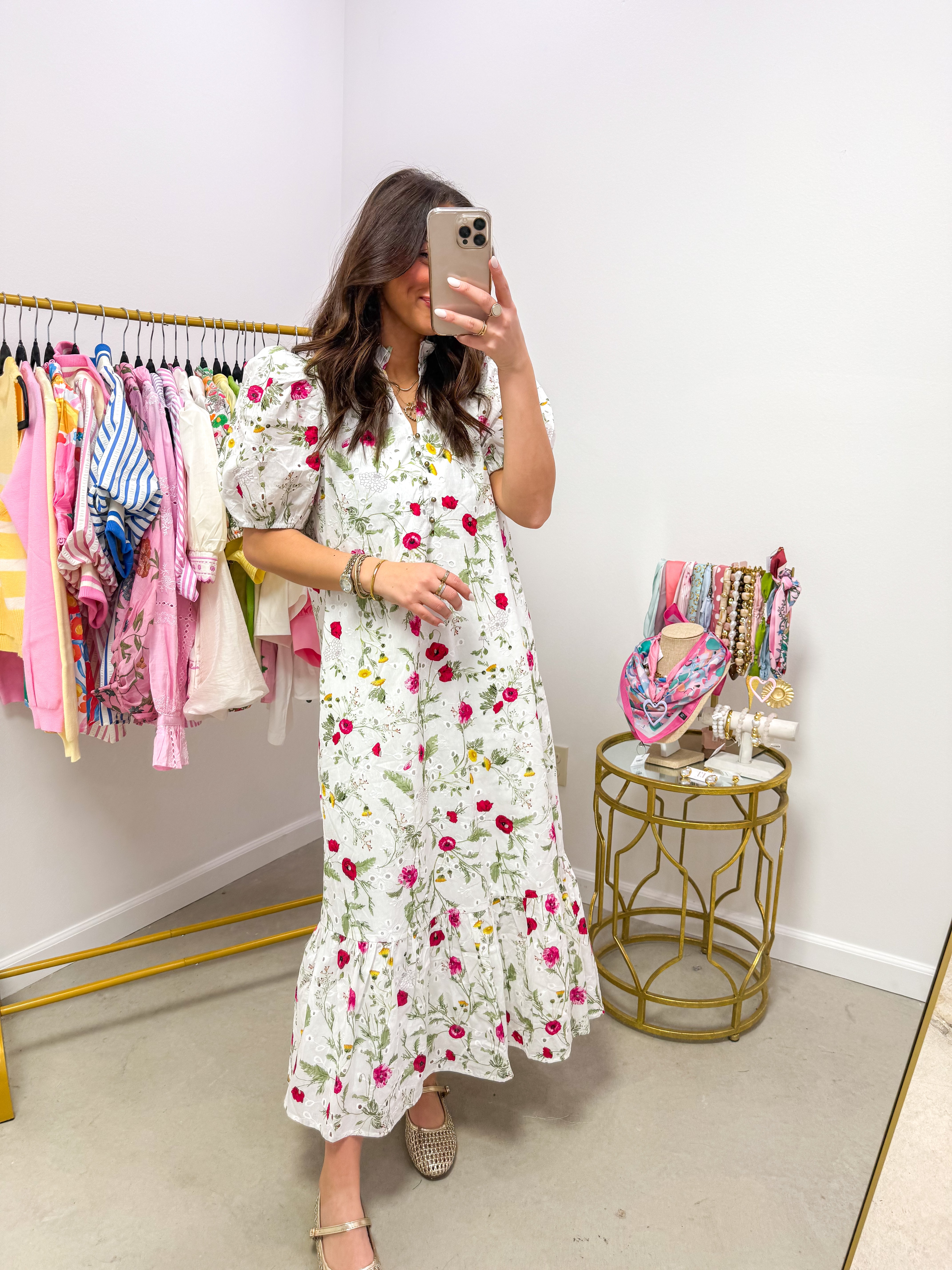 Fresh Edge Off White Floral Midi