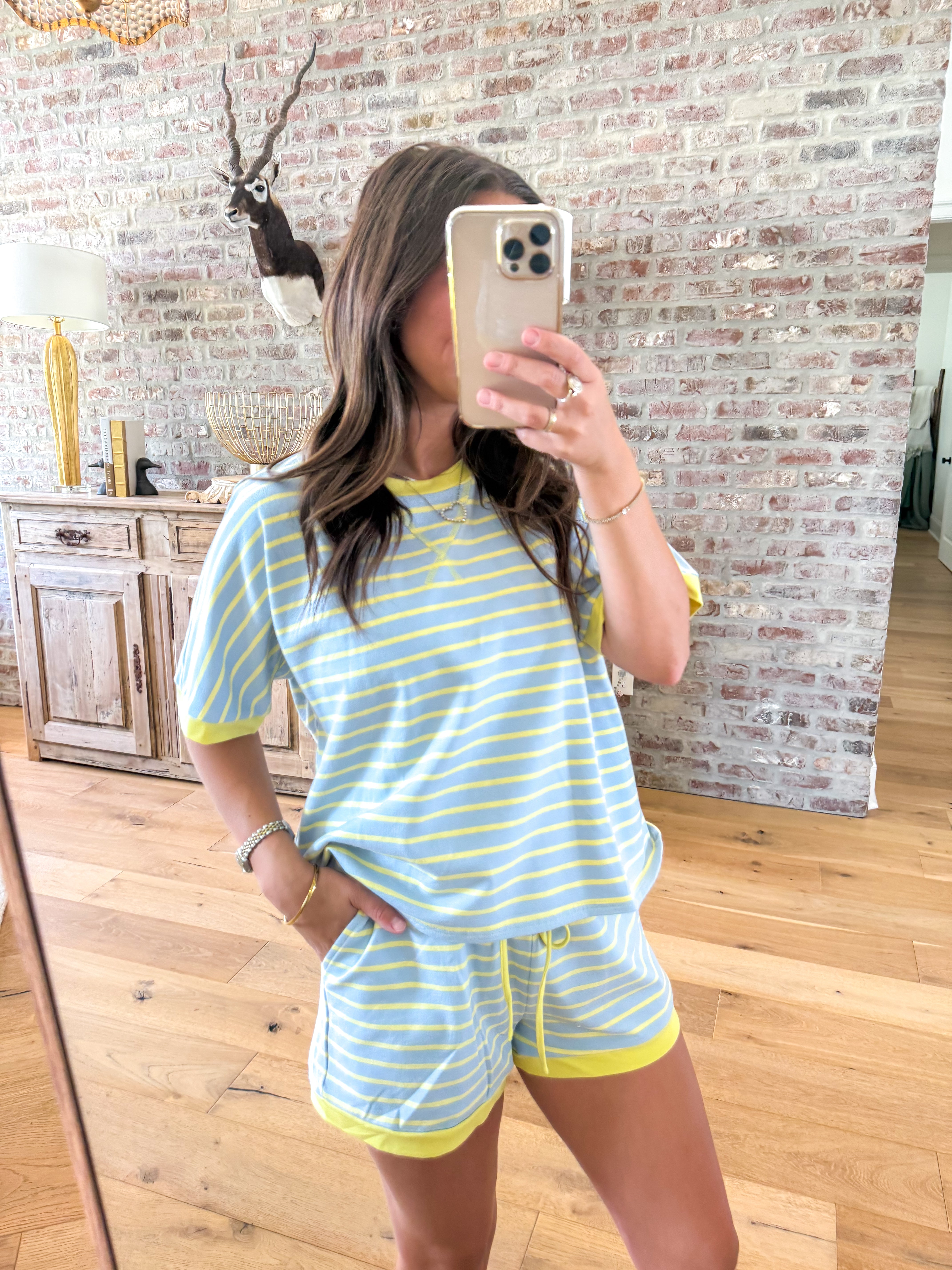 Sunny Stripe Lounge Set