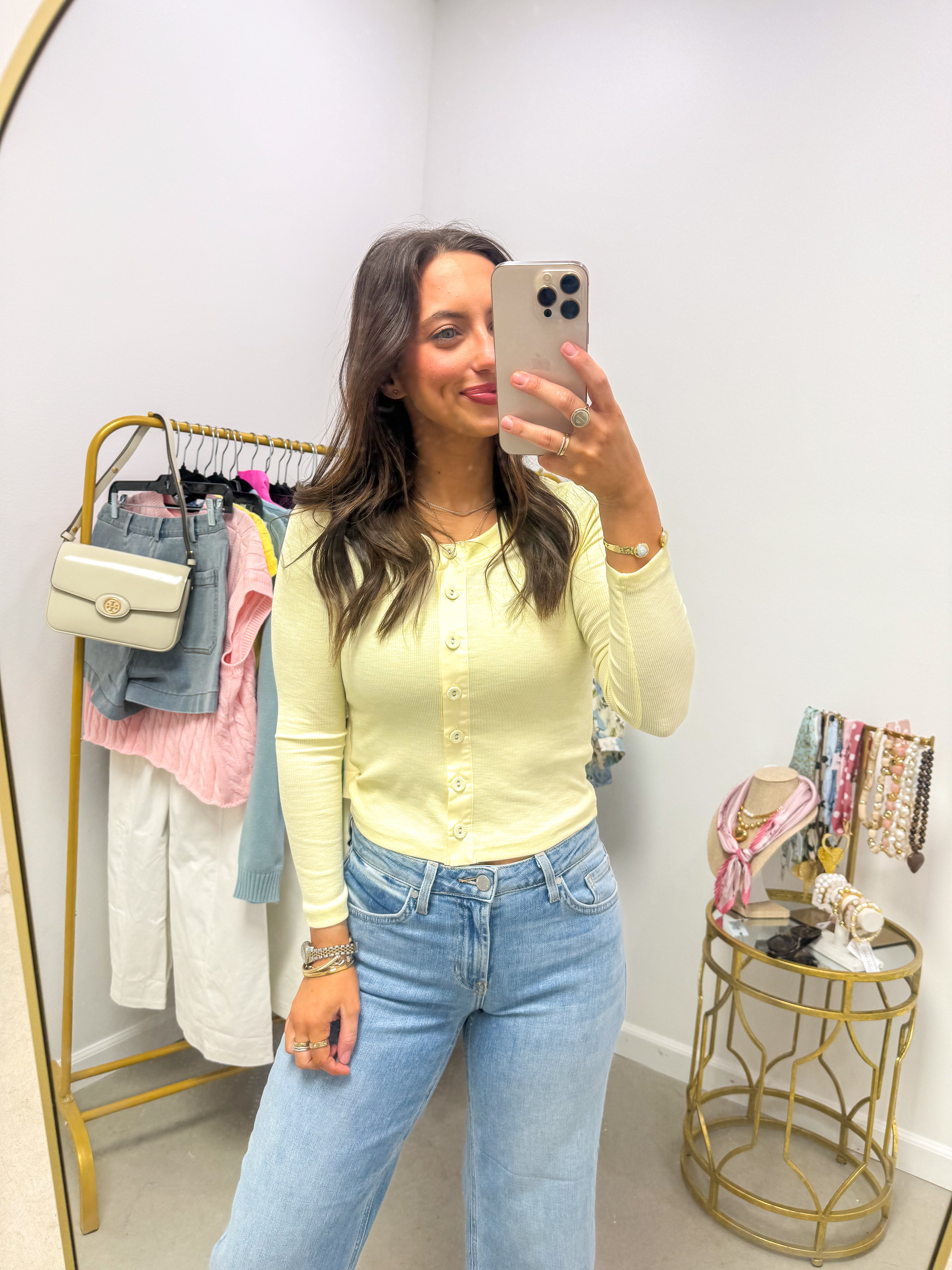 Sasha Crop Button Cardigan