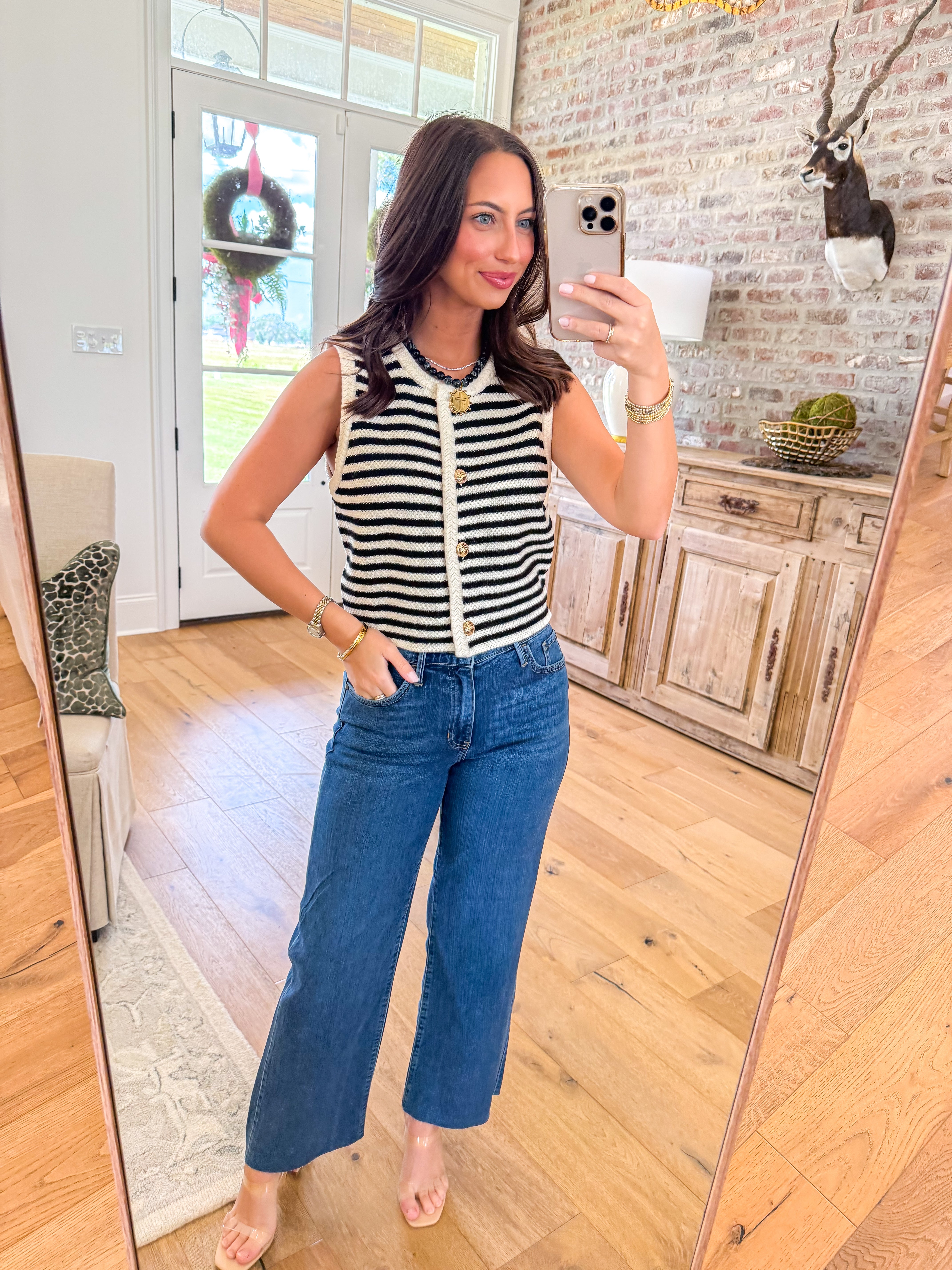 Manon Stripe Sweater Vest