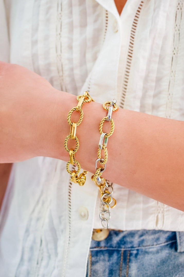 Hampton Bracelet Two Toned