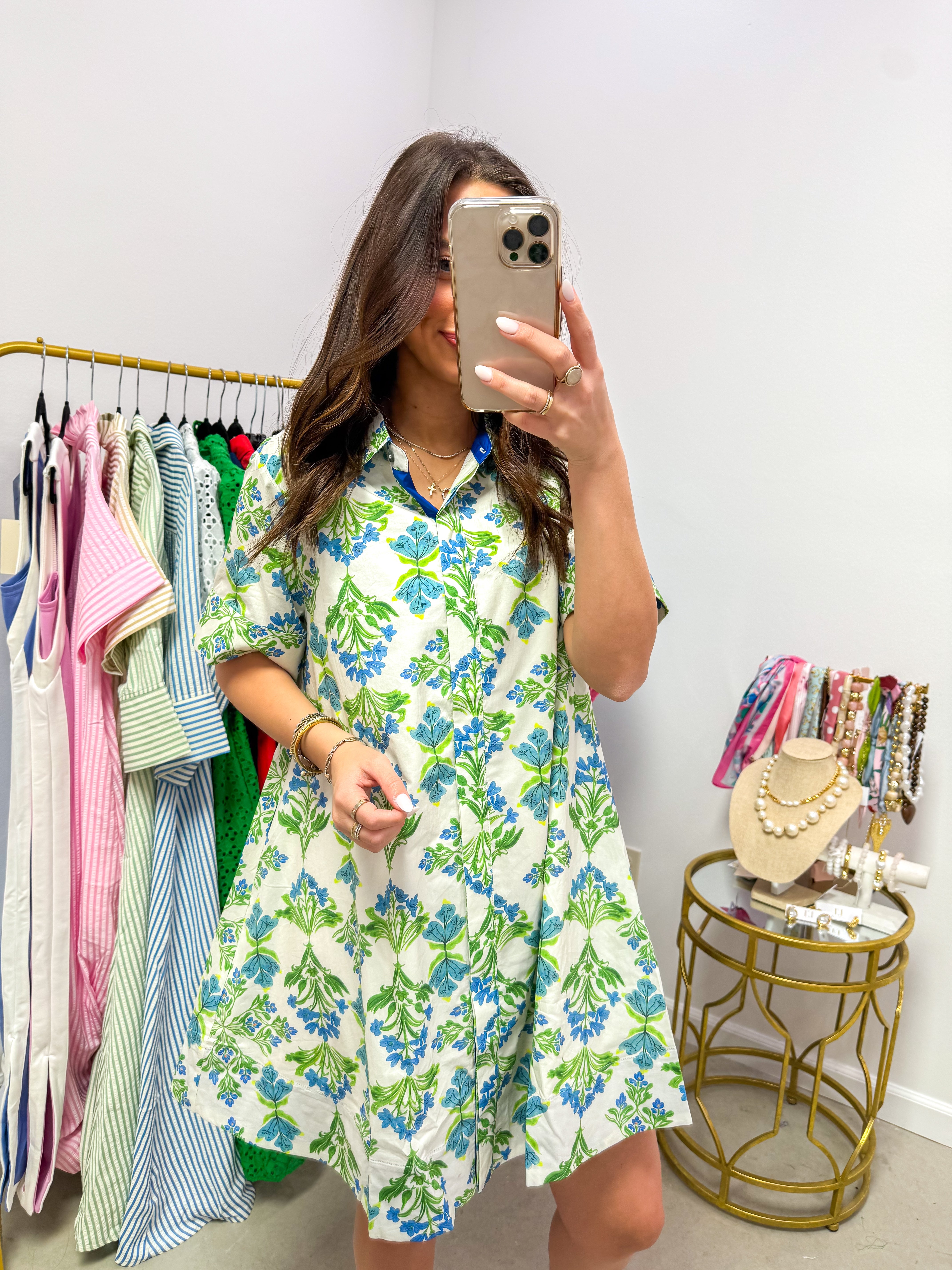 Isla Green & Blue Floral Mini
