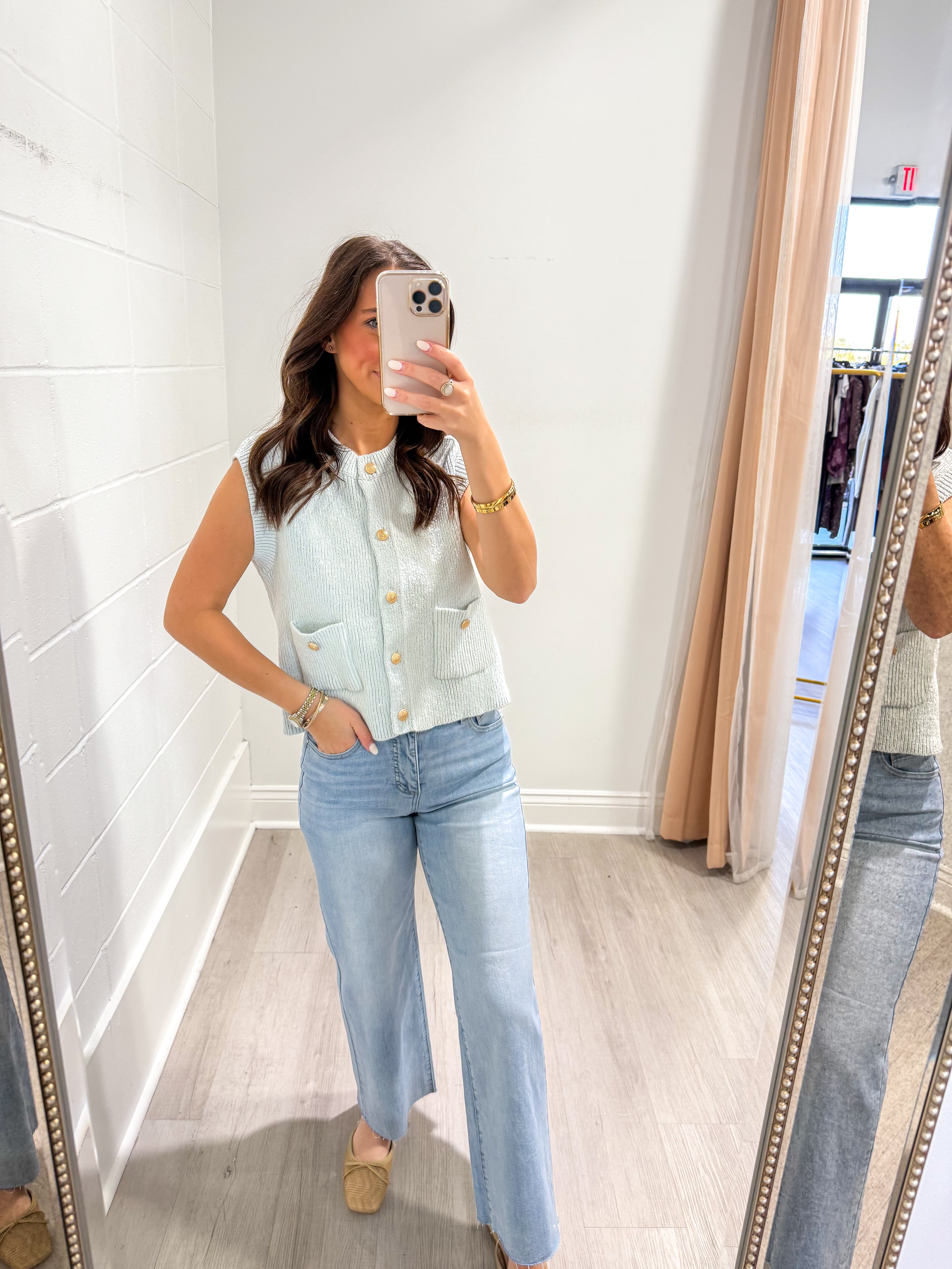 Lakelyn Light Blue Sweater Tank