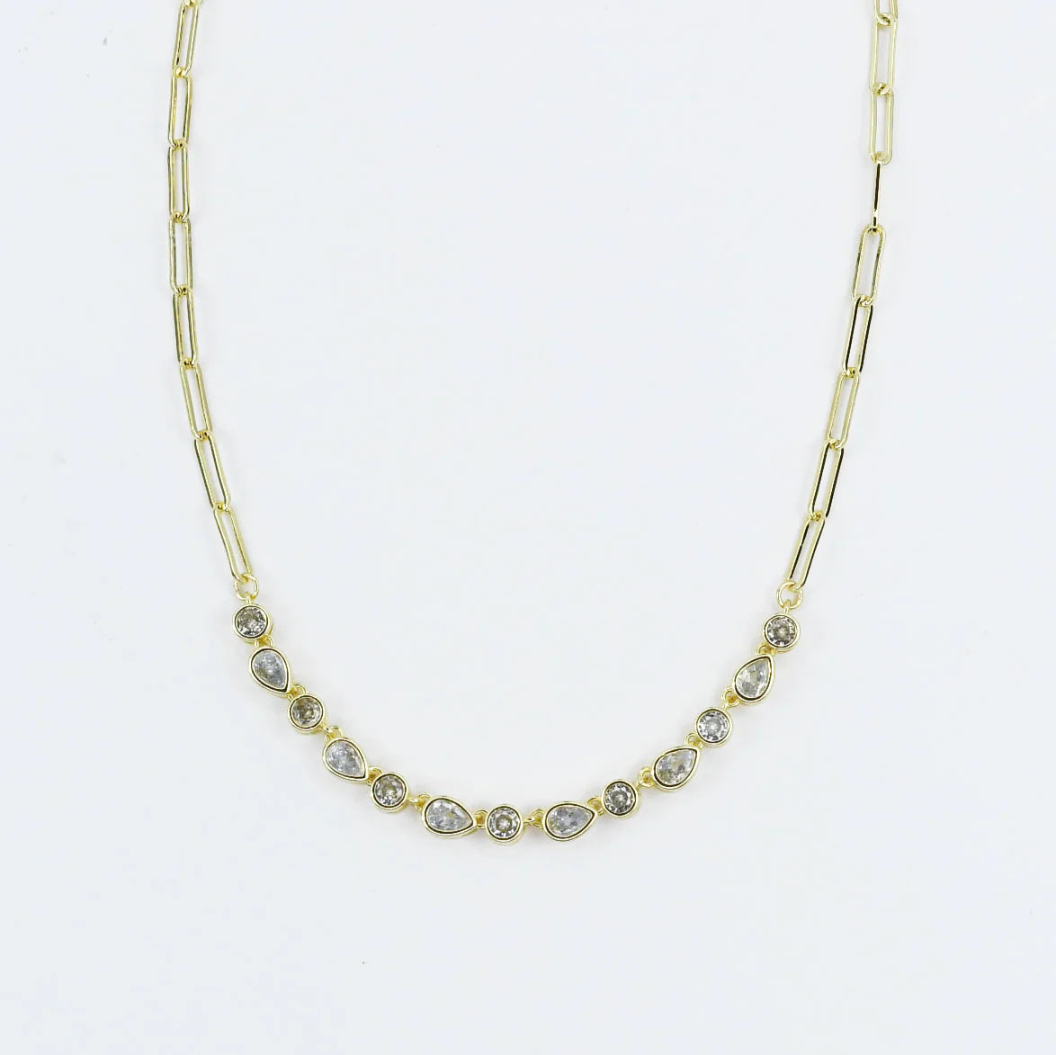 Radiance Drops Gold Necklace