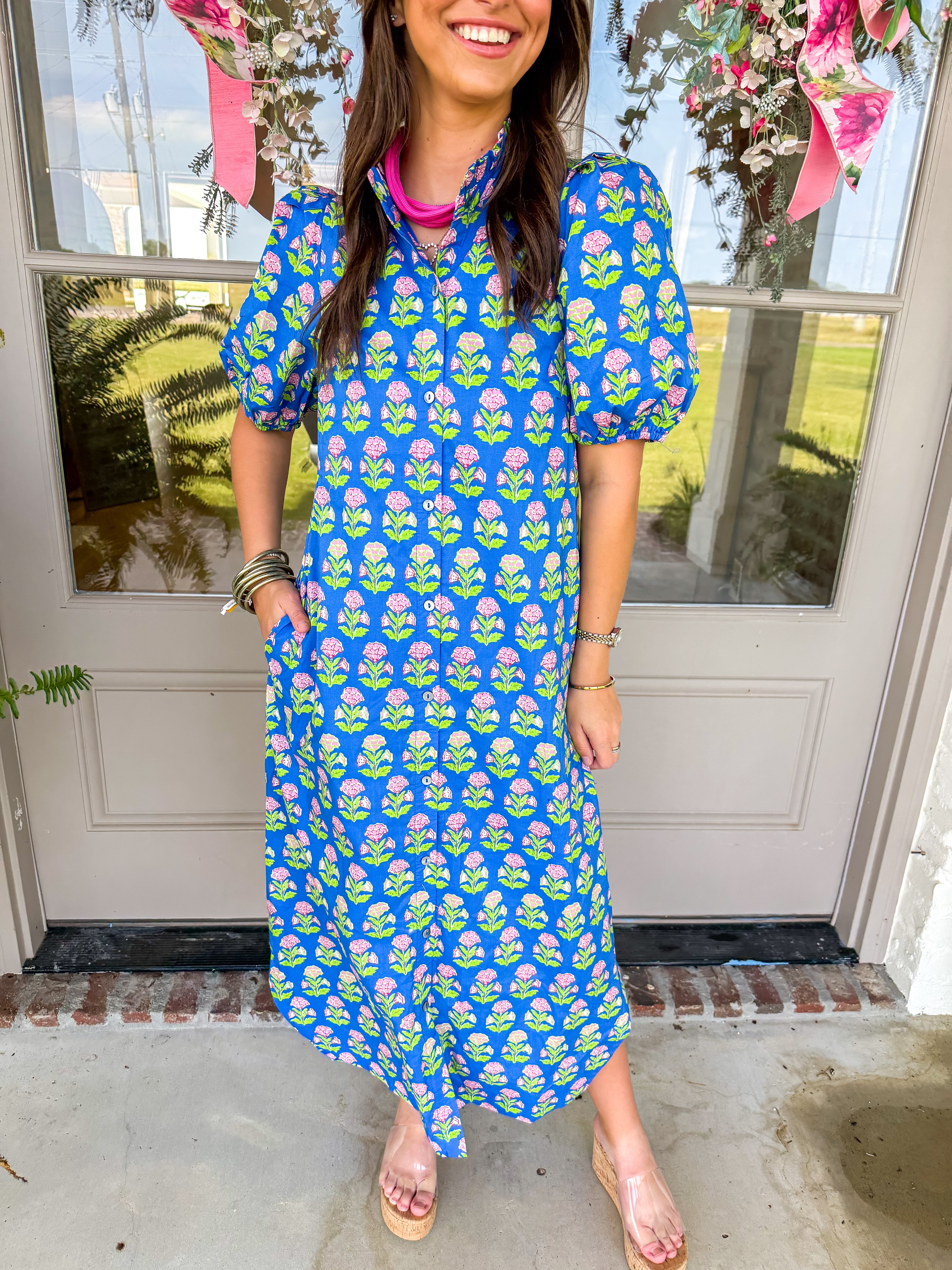 Blue Garden Maxi