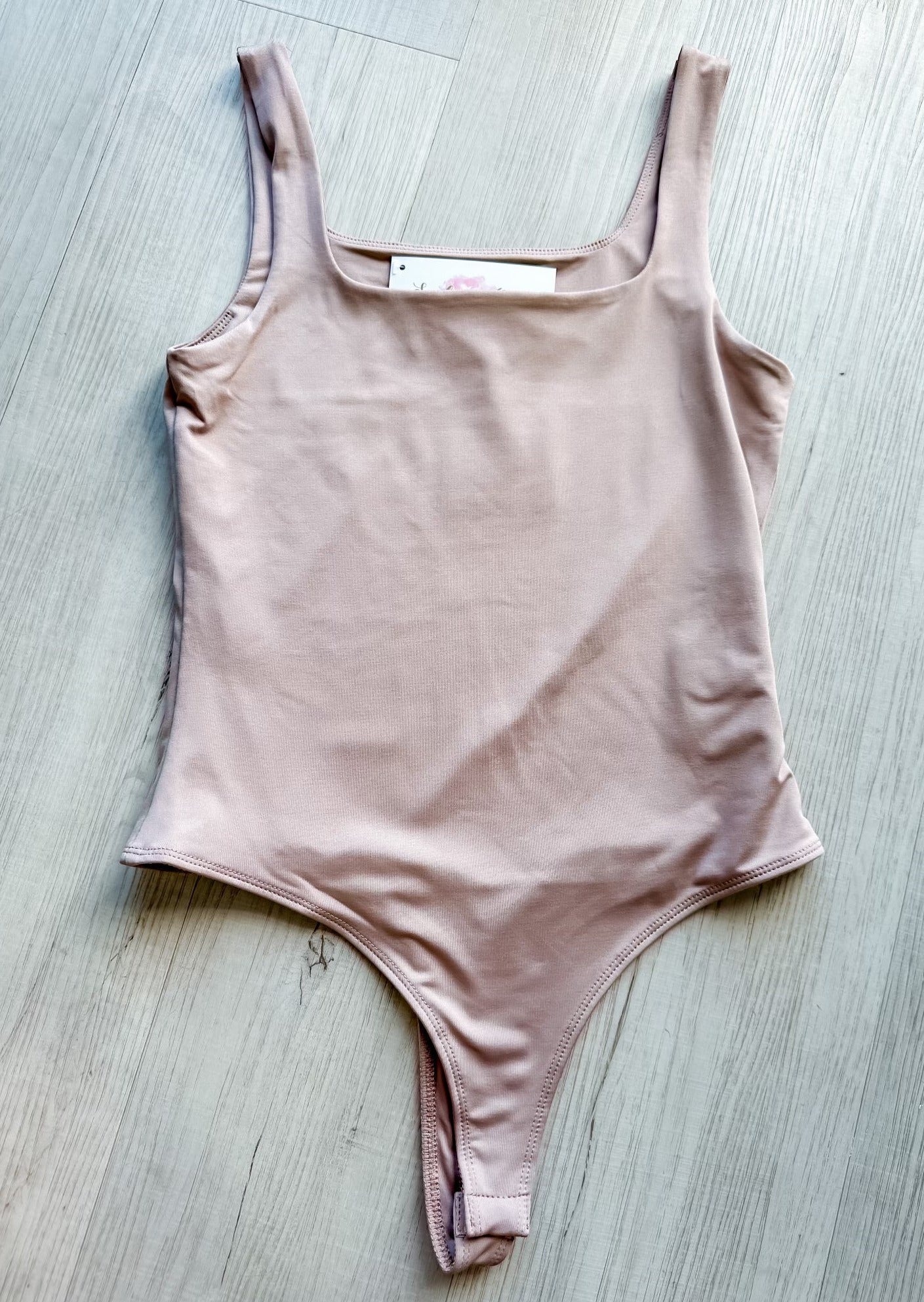 Square Neck Bodysuit Mauve