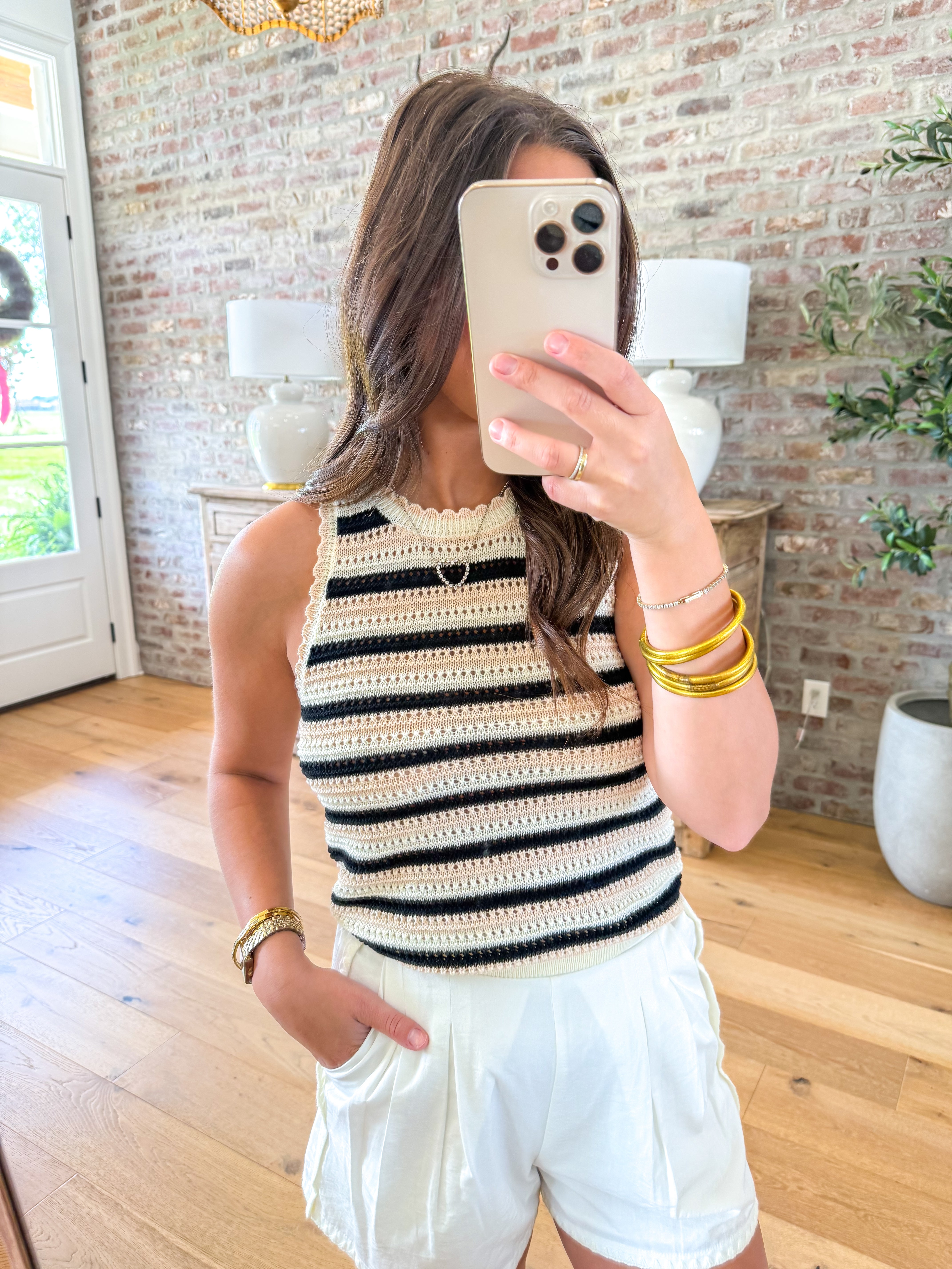 Tisha Striped Sweater Tank