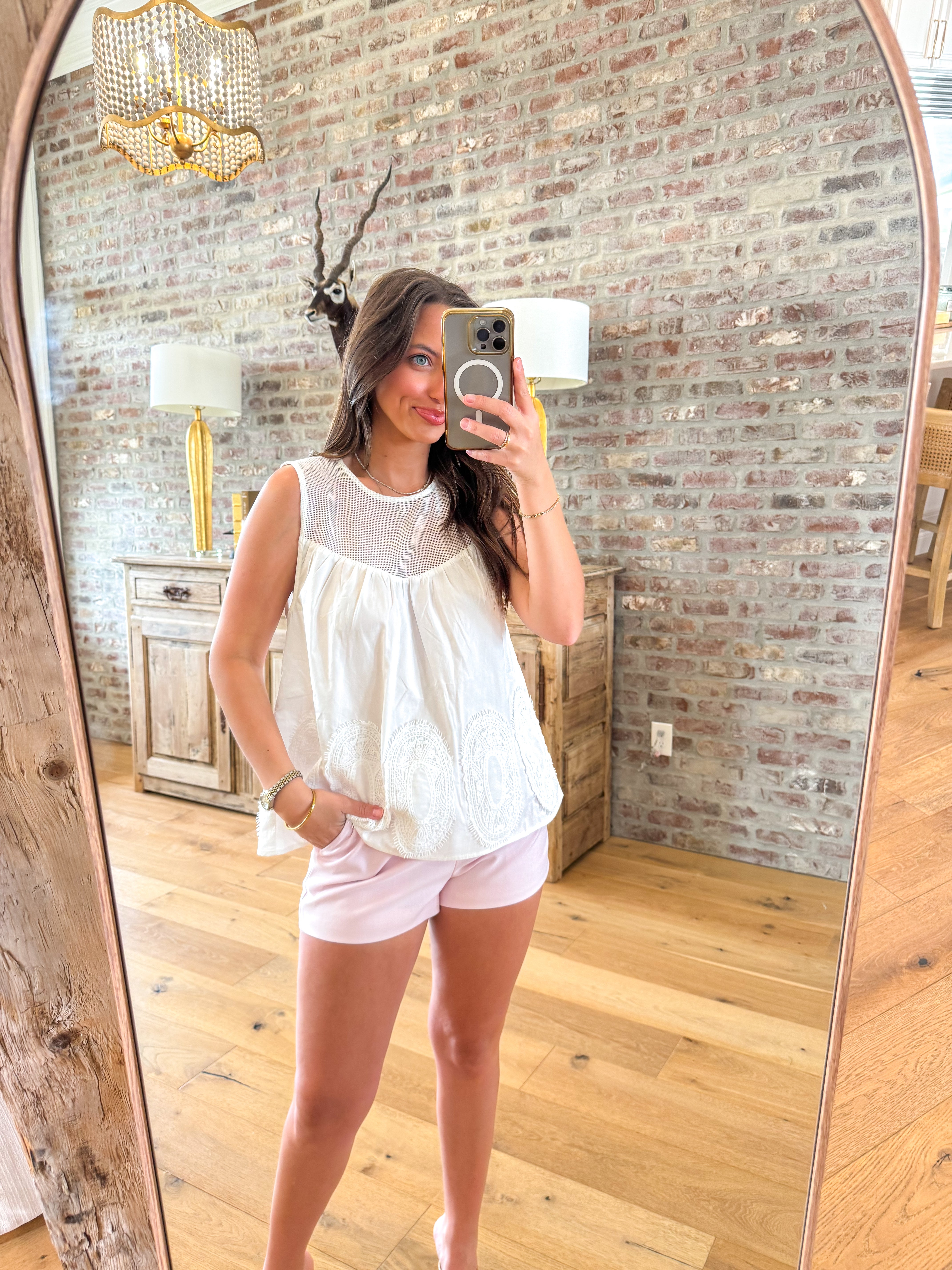 Magnolia Lace Tank