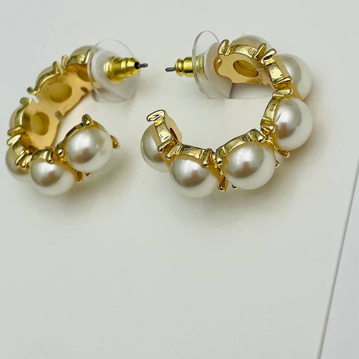 Classic Pearl Hoop