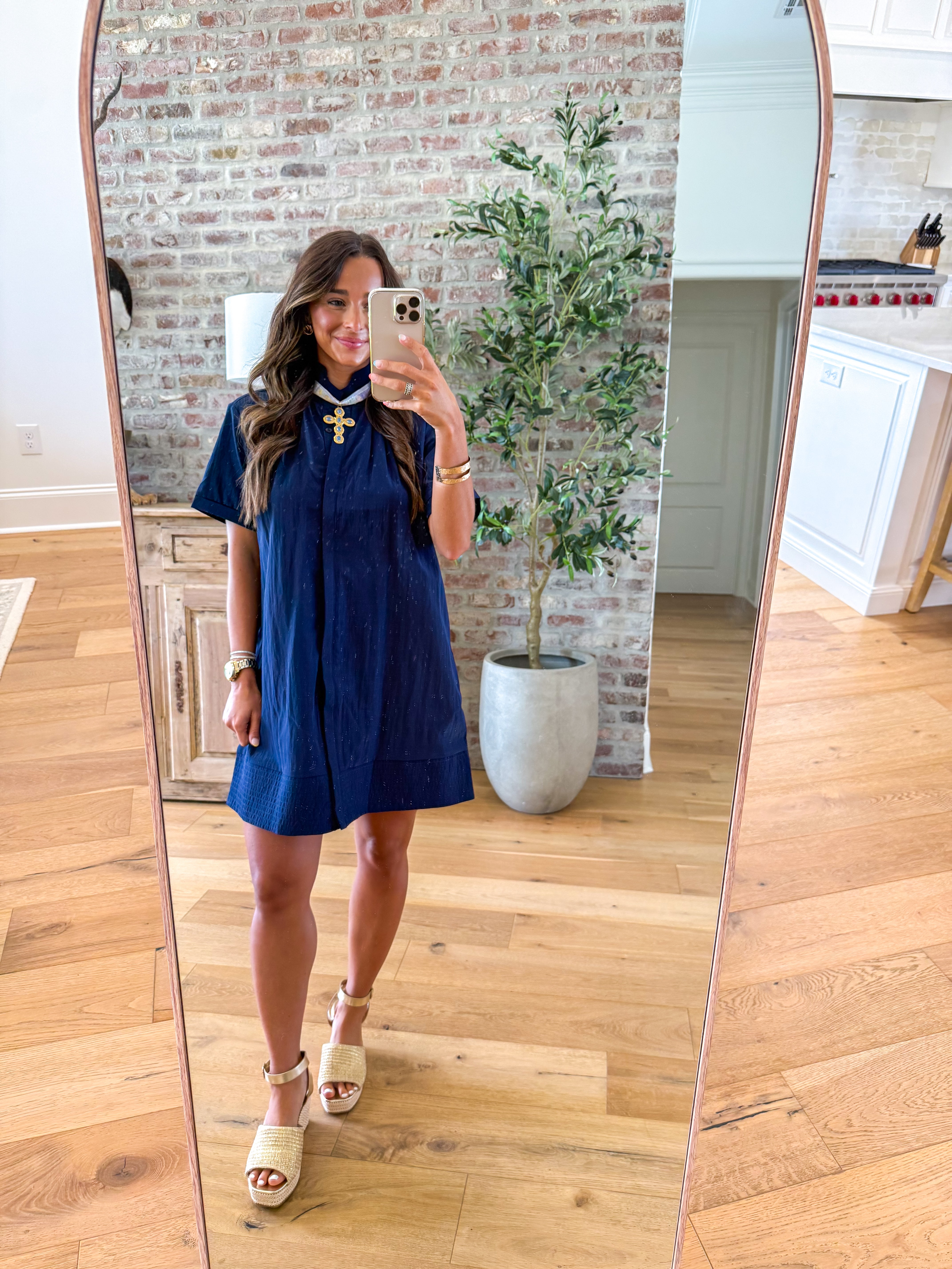 Navy Days Shift Dress