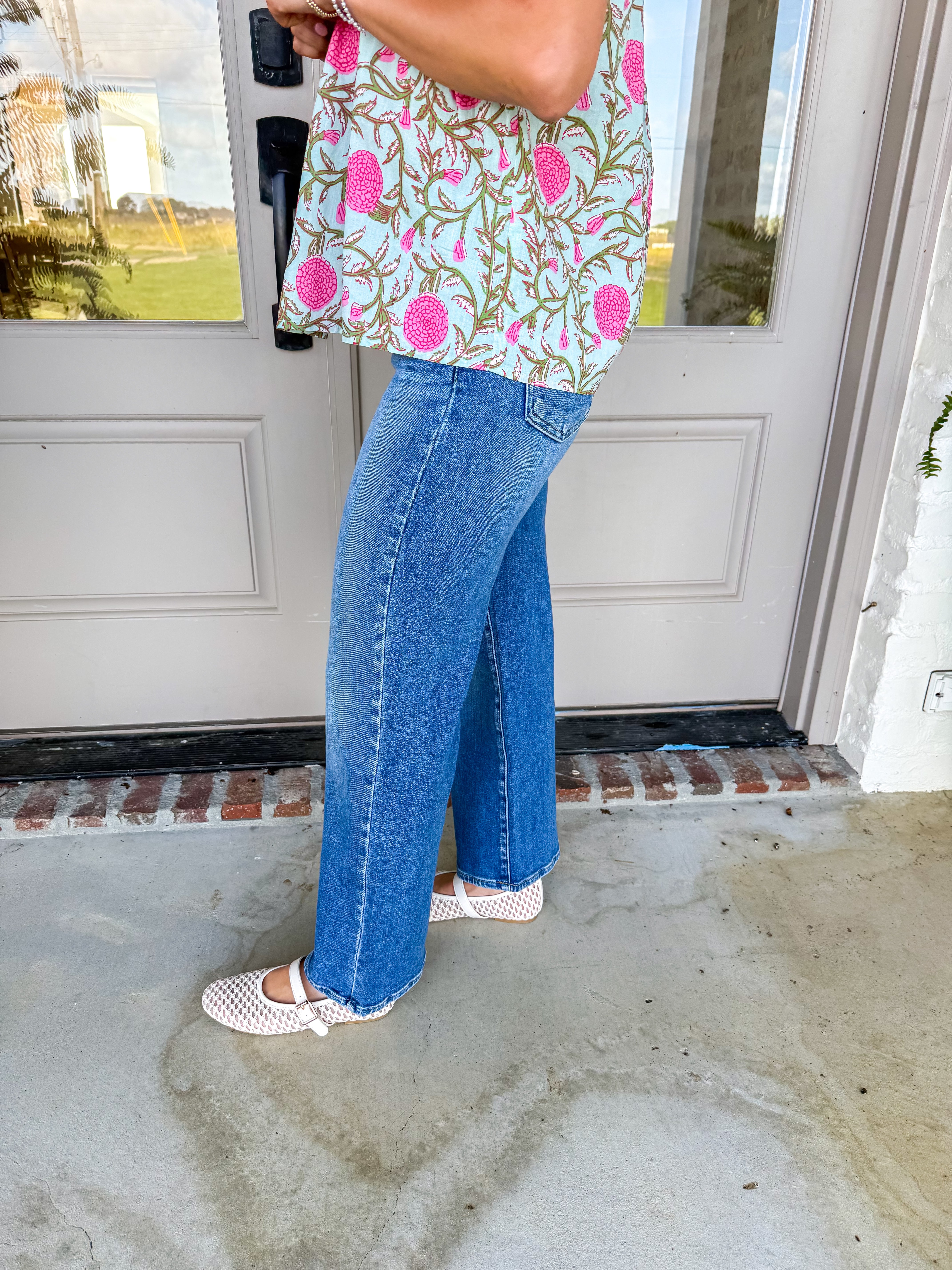 Medium Denim JB Collection HR Wide Leg Jeans