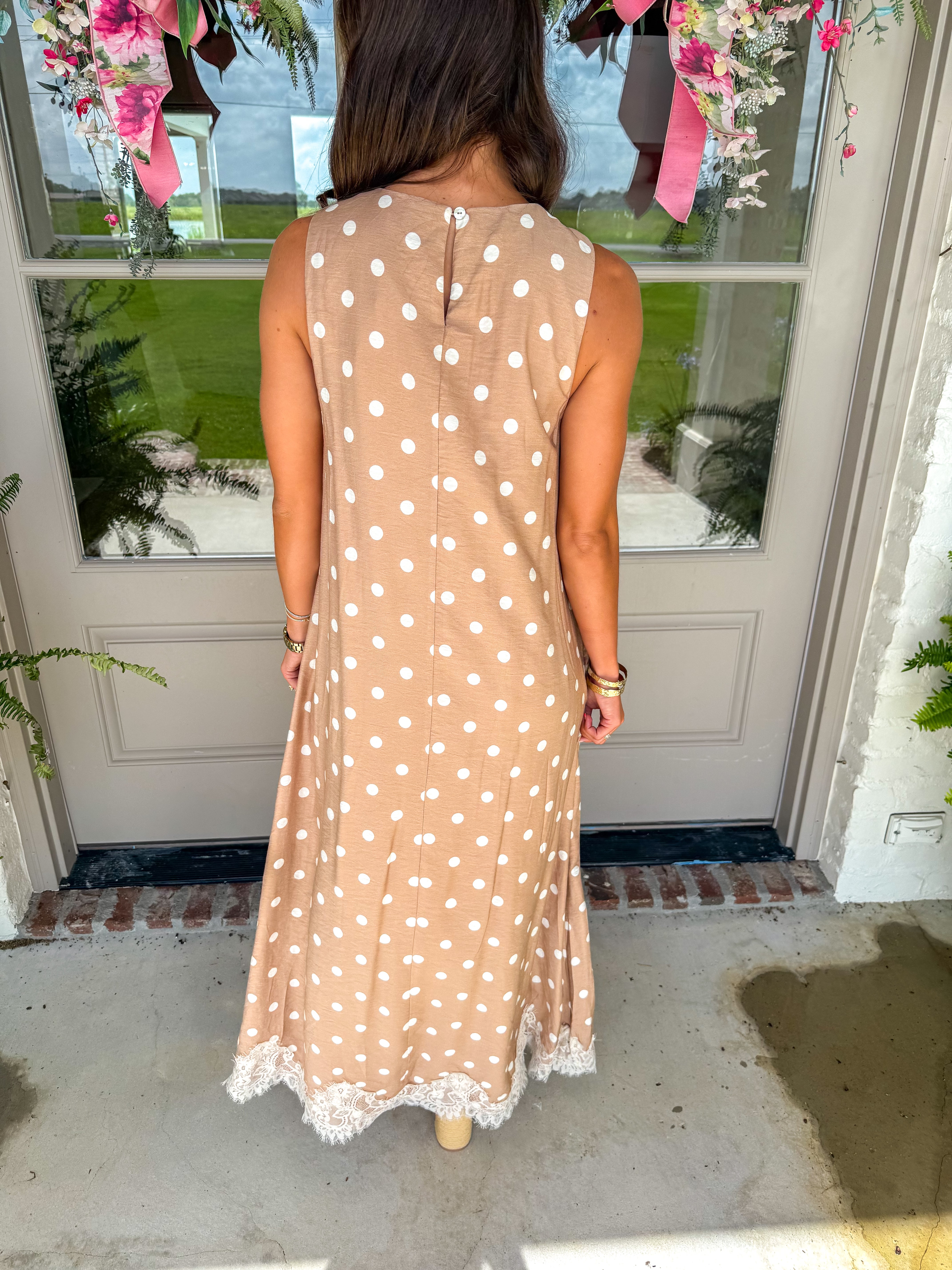 Latte Polka Dot Party Maxi
