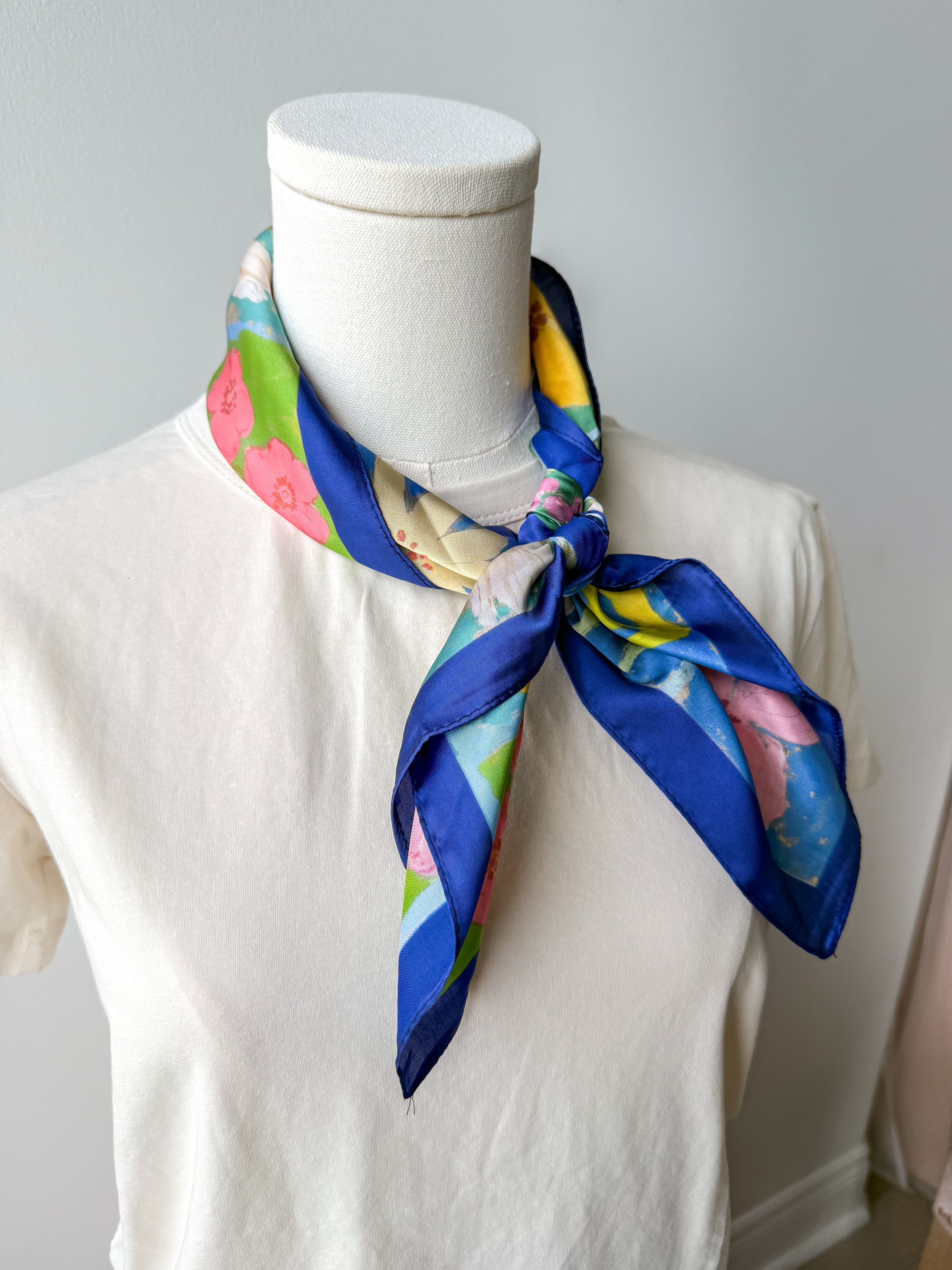Blue Floral Multi Scarf