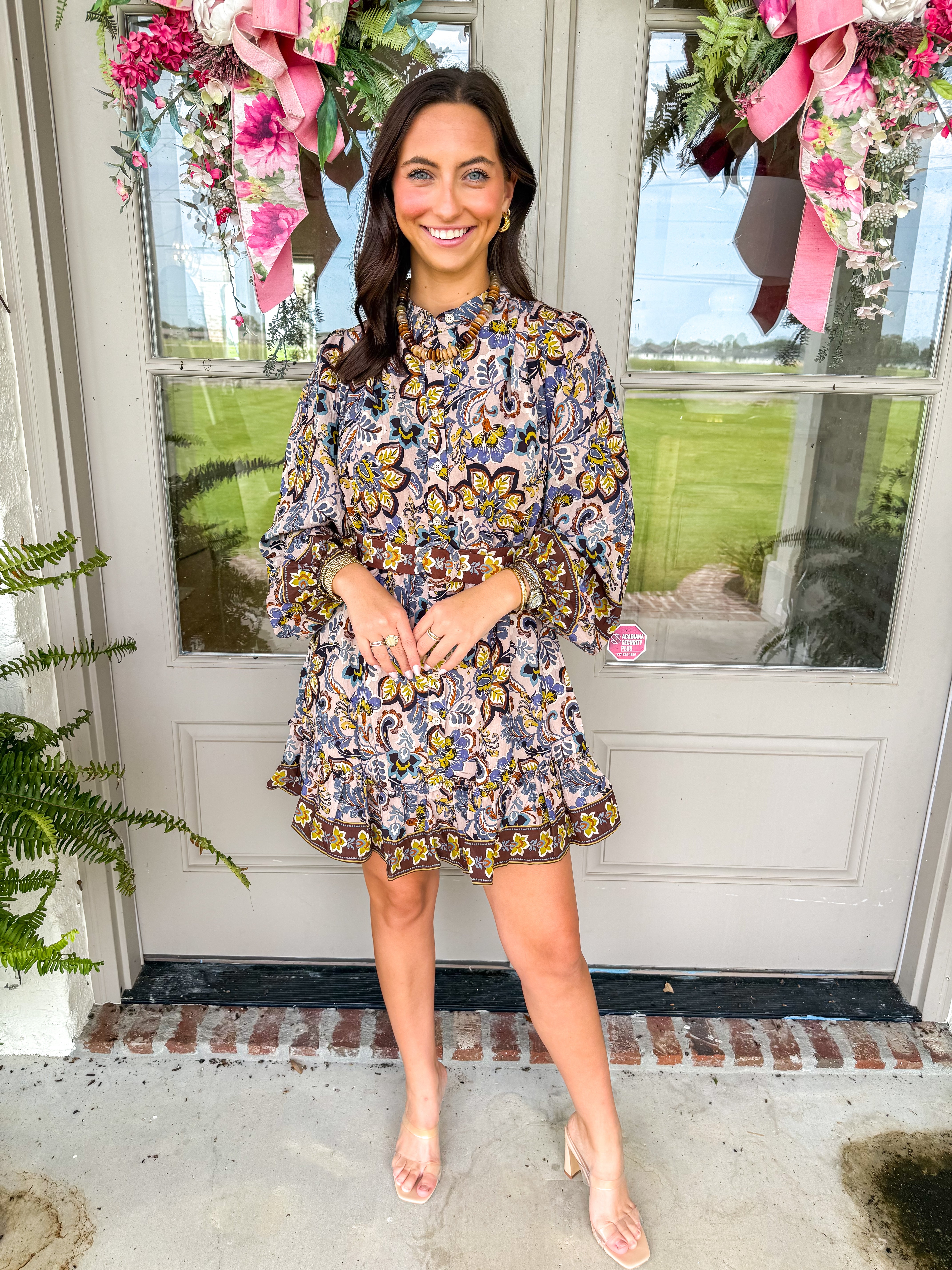Wanderlust Border Print Dress