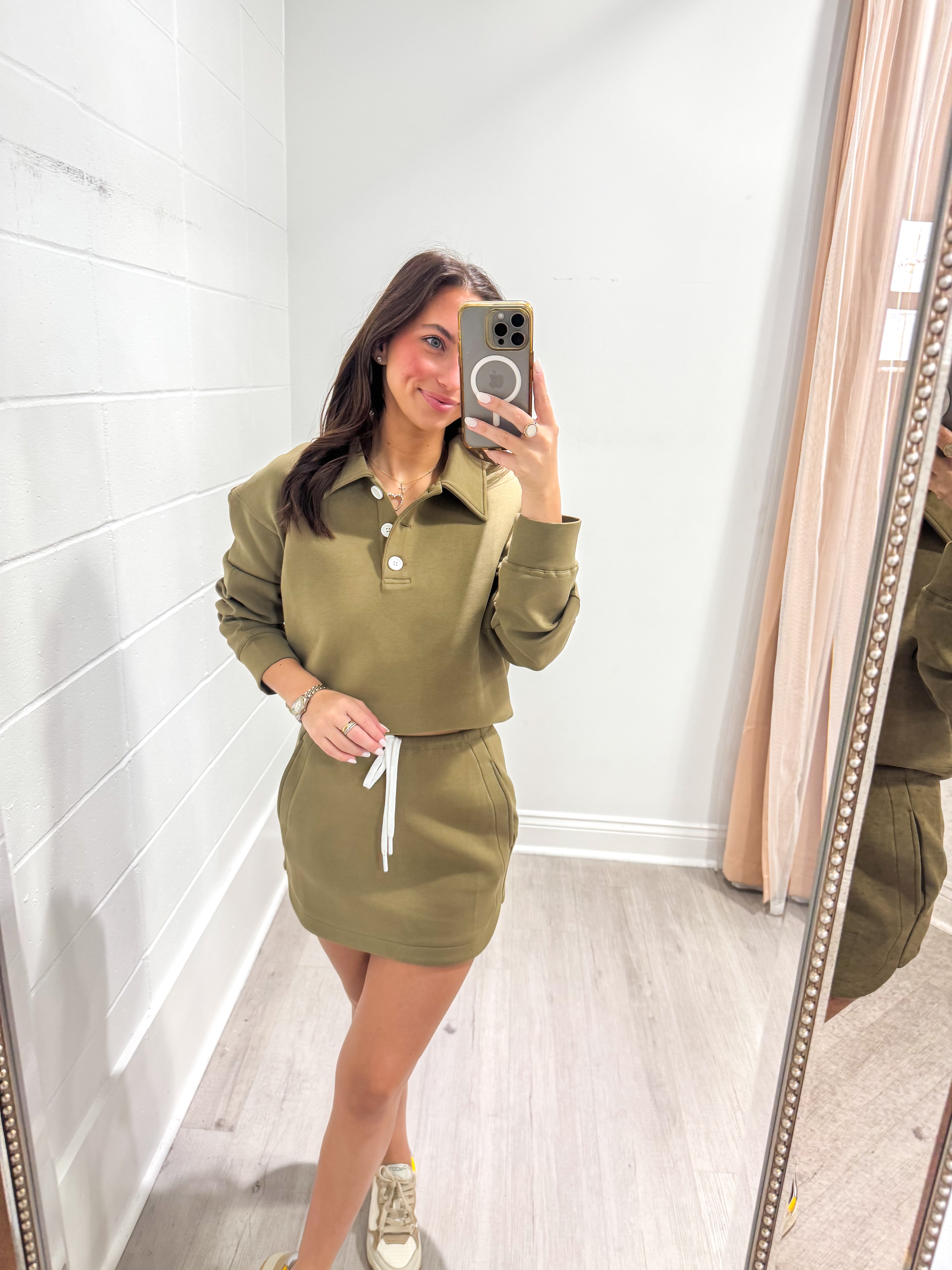 Olive Scuba Knit Set