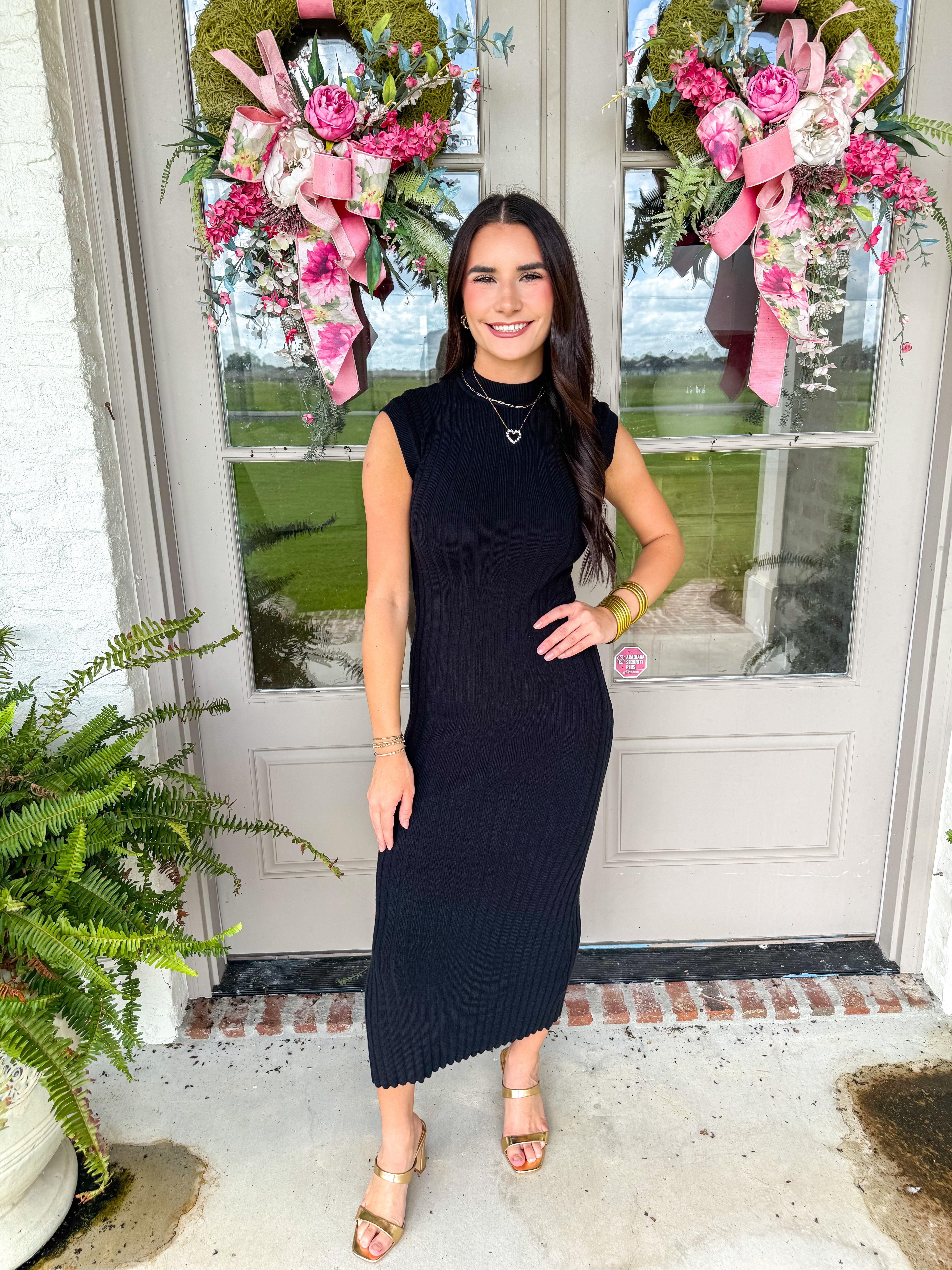 The Mona Mockneck Maxi Black