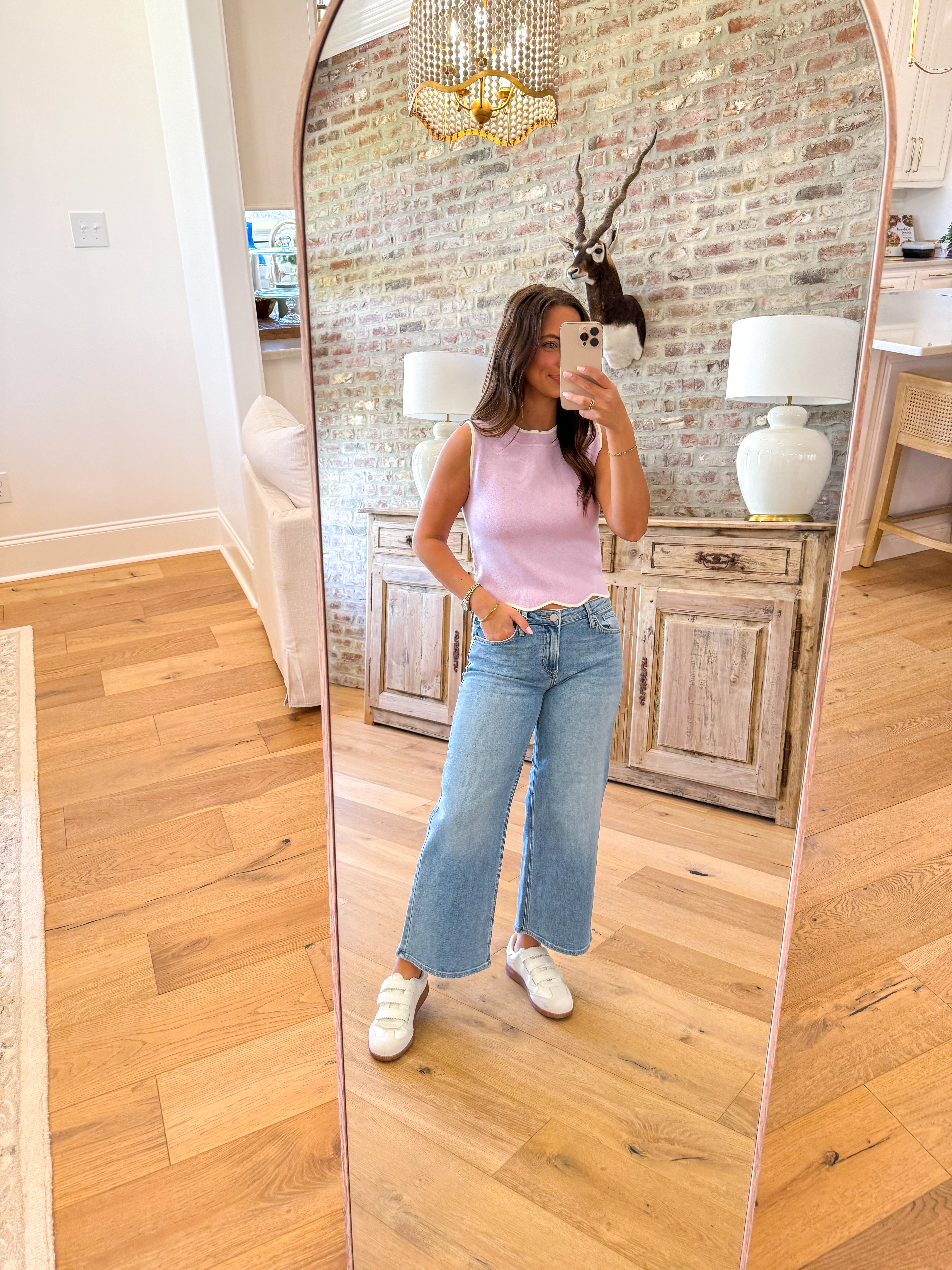 Lilac Pop Scalloped Tank