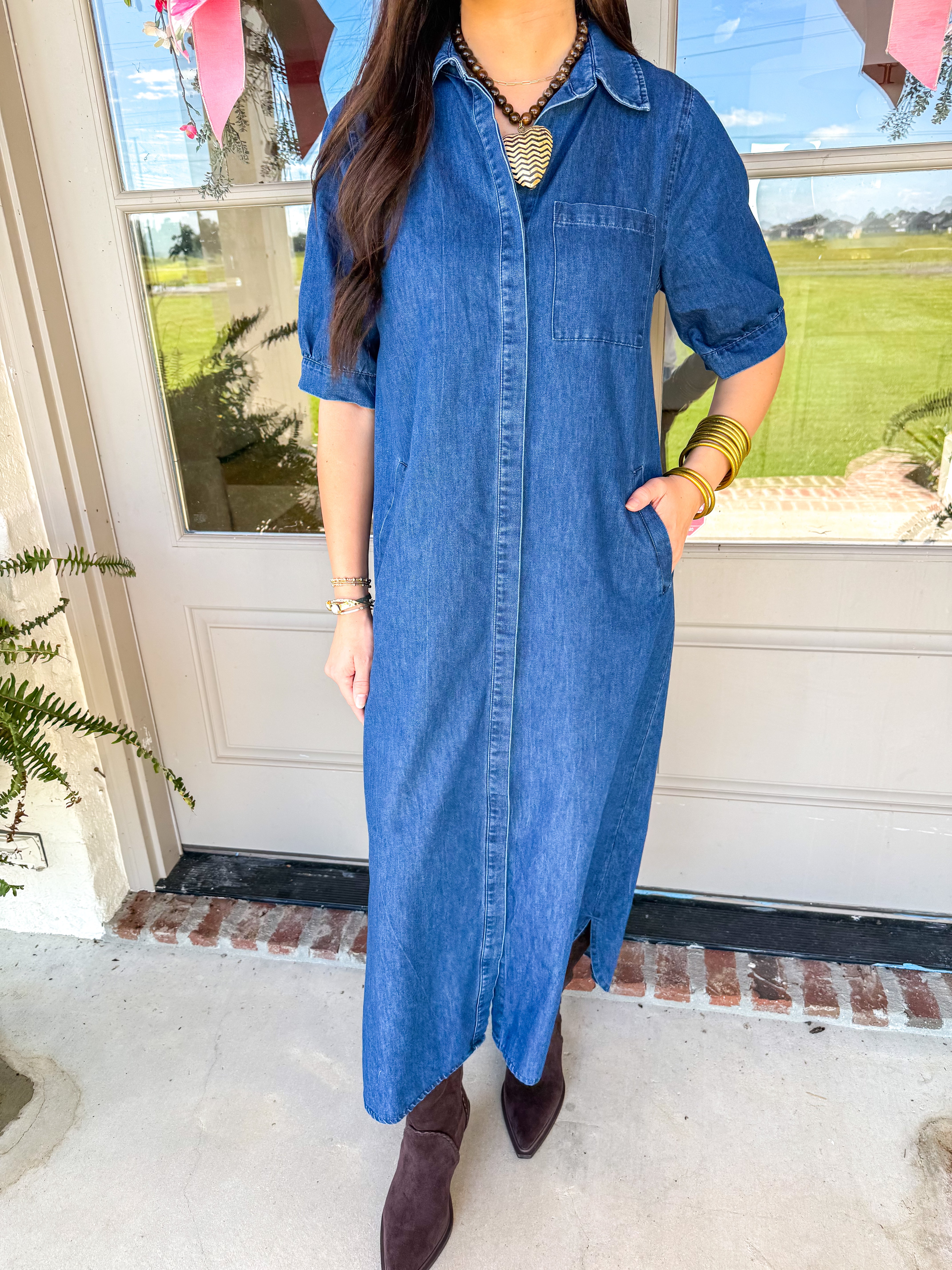 Denim Days Midi Dress