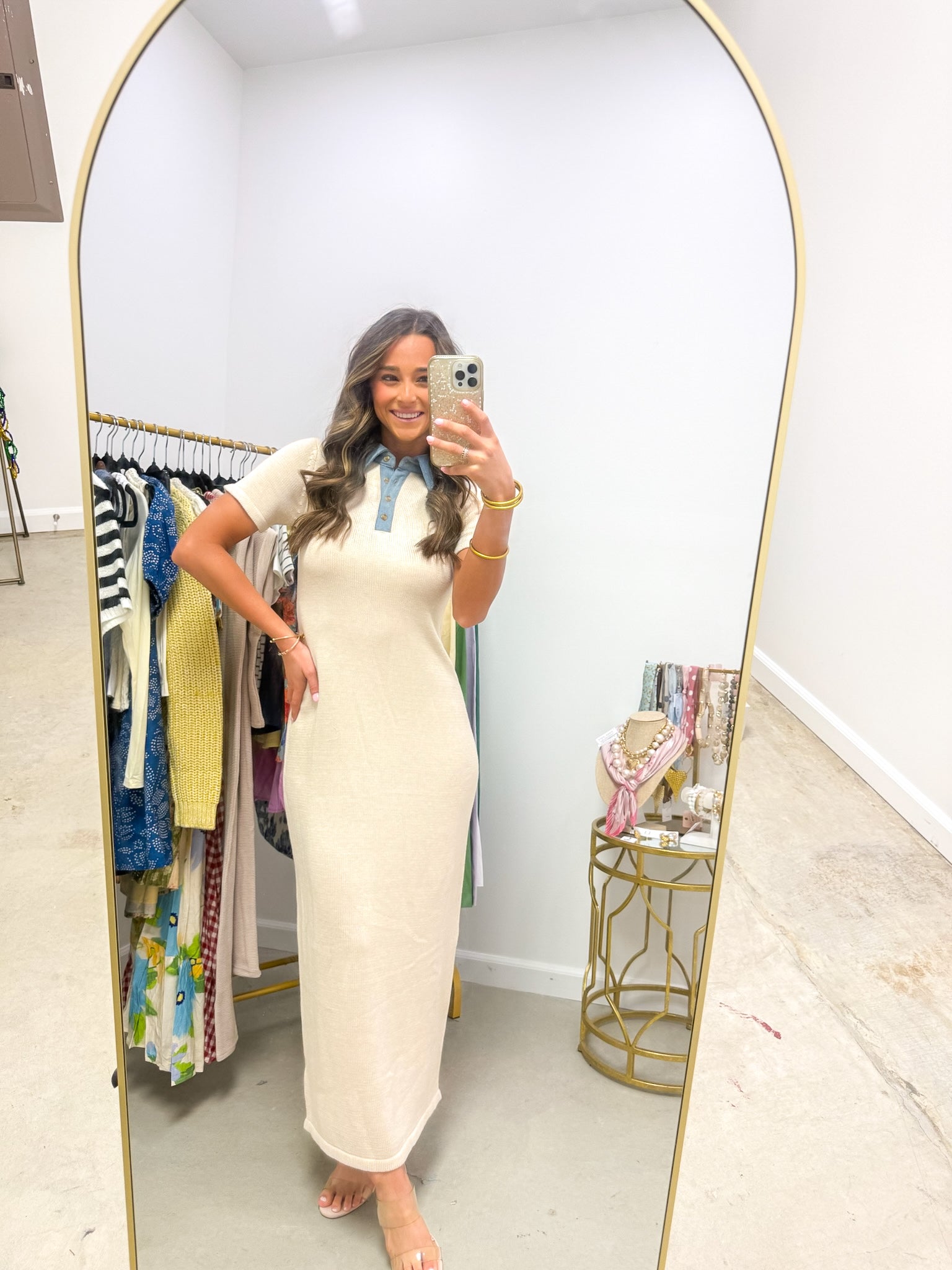 Blue Jean Beauty Sweater Maxi