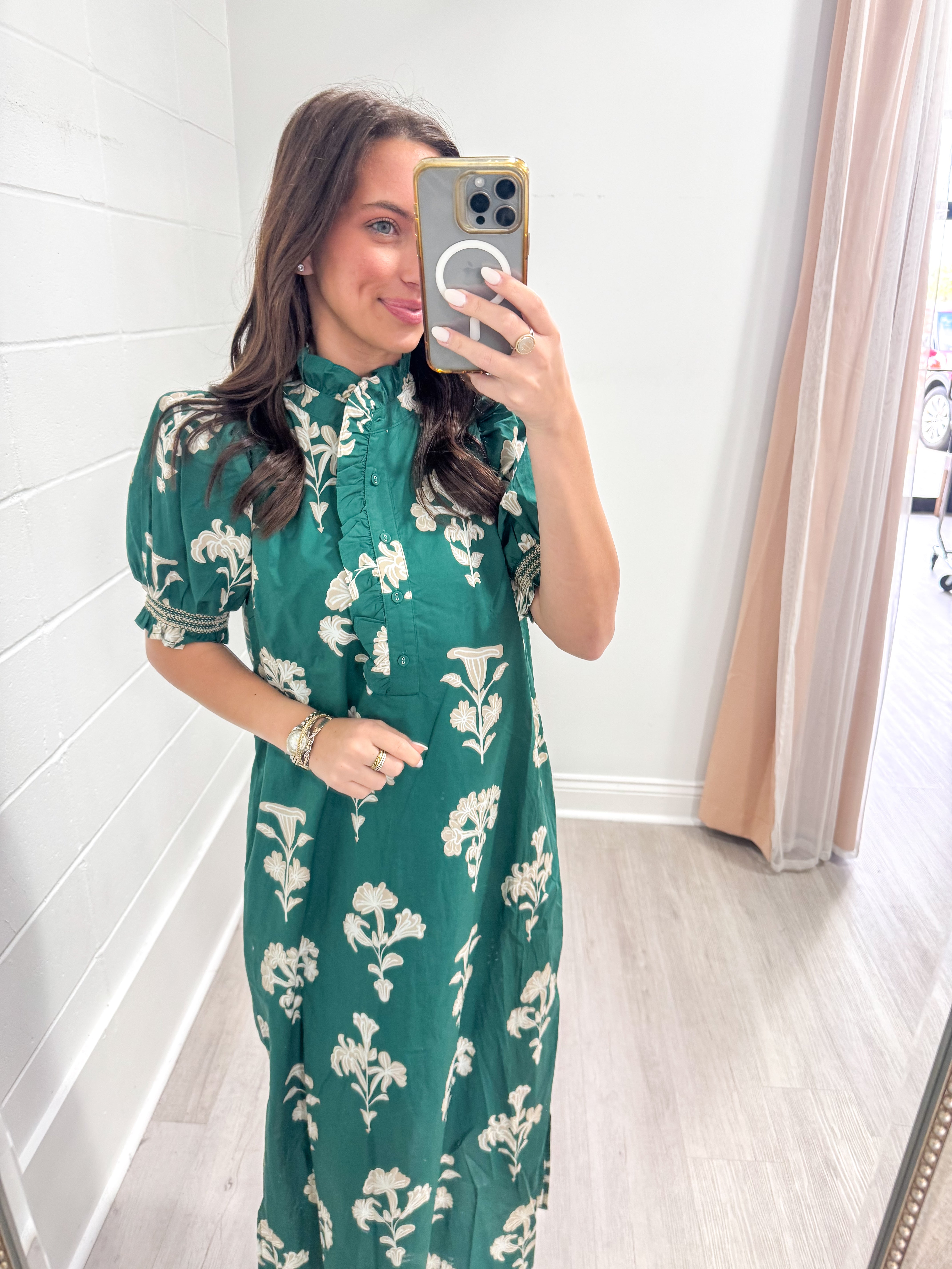 Melanie Green Floral Maxi