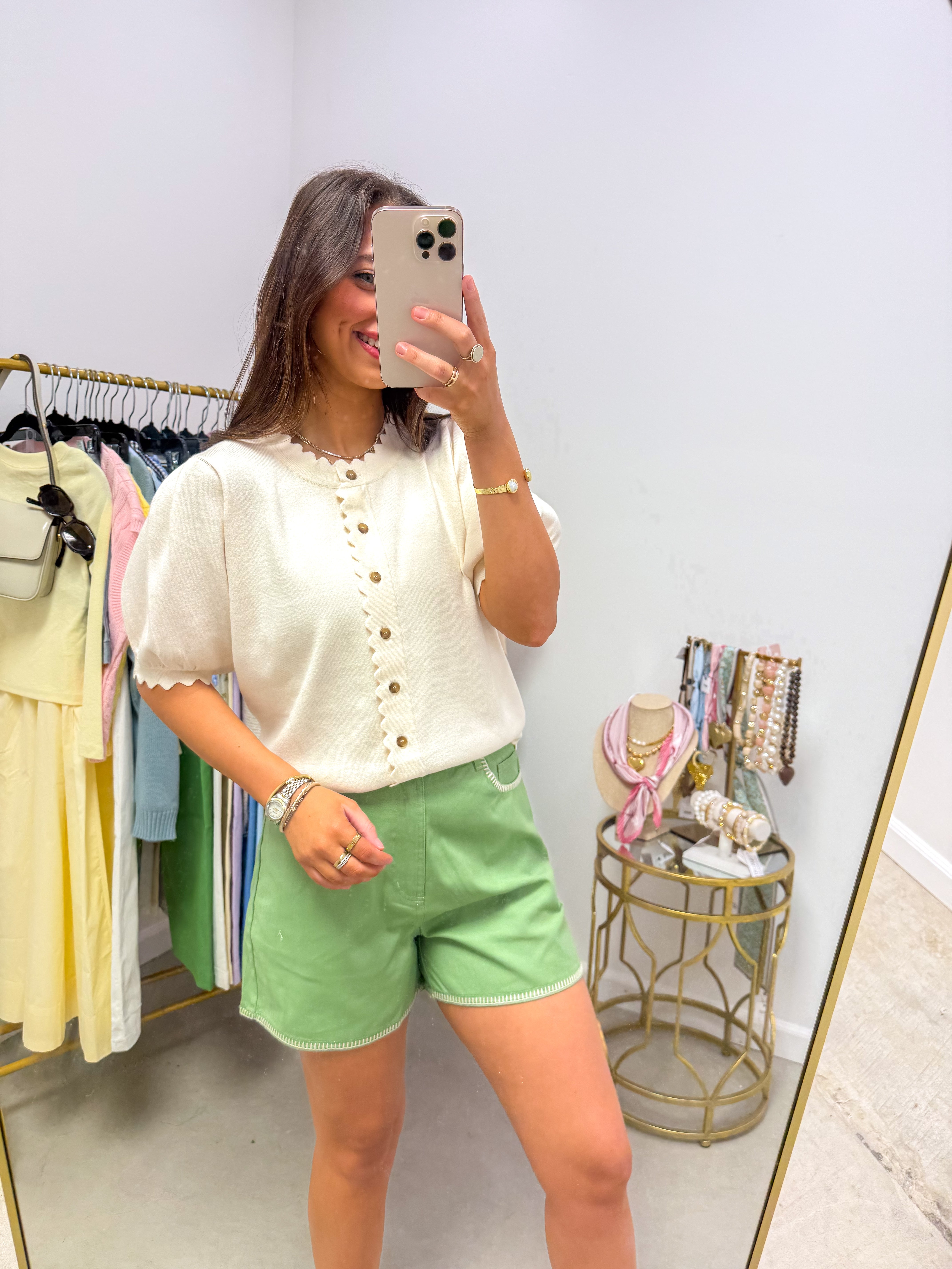 Maisie Lightweight Cream Sweater Top