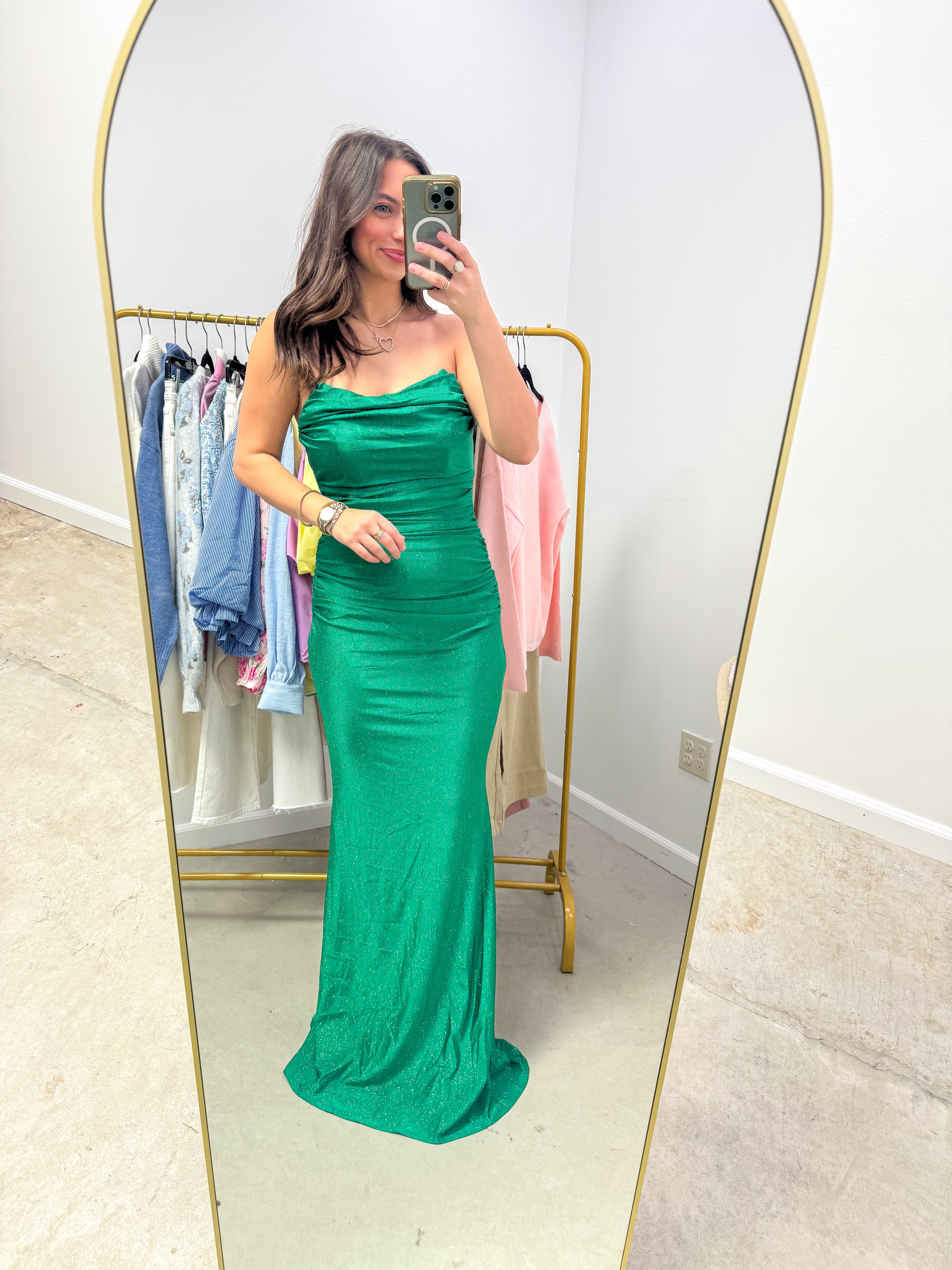 Krewe Couture Green Gown