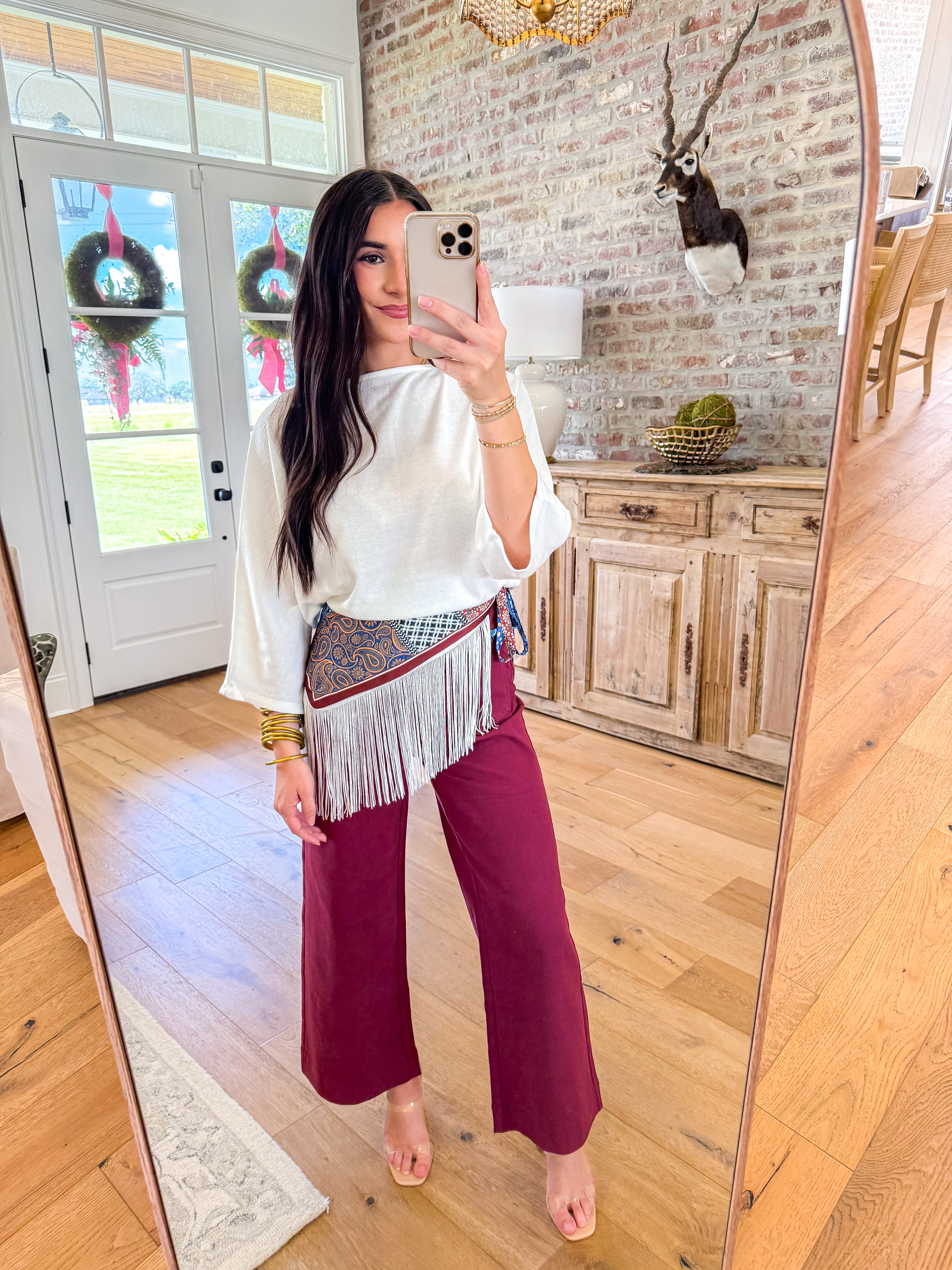 Ivory Dolman Knit Pullover