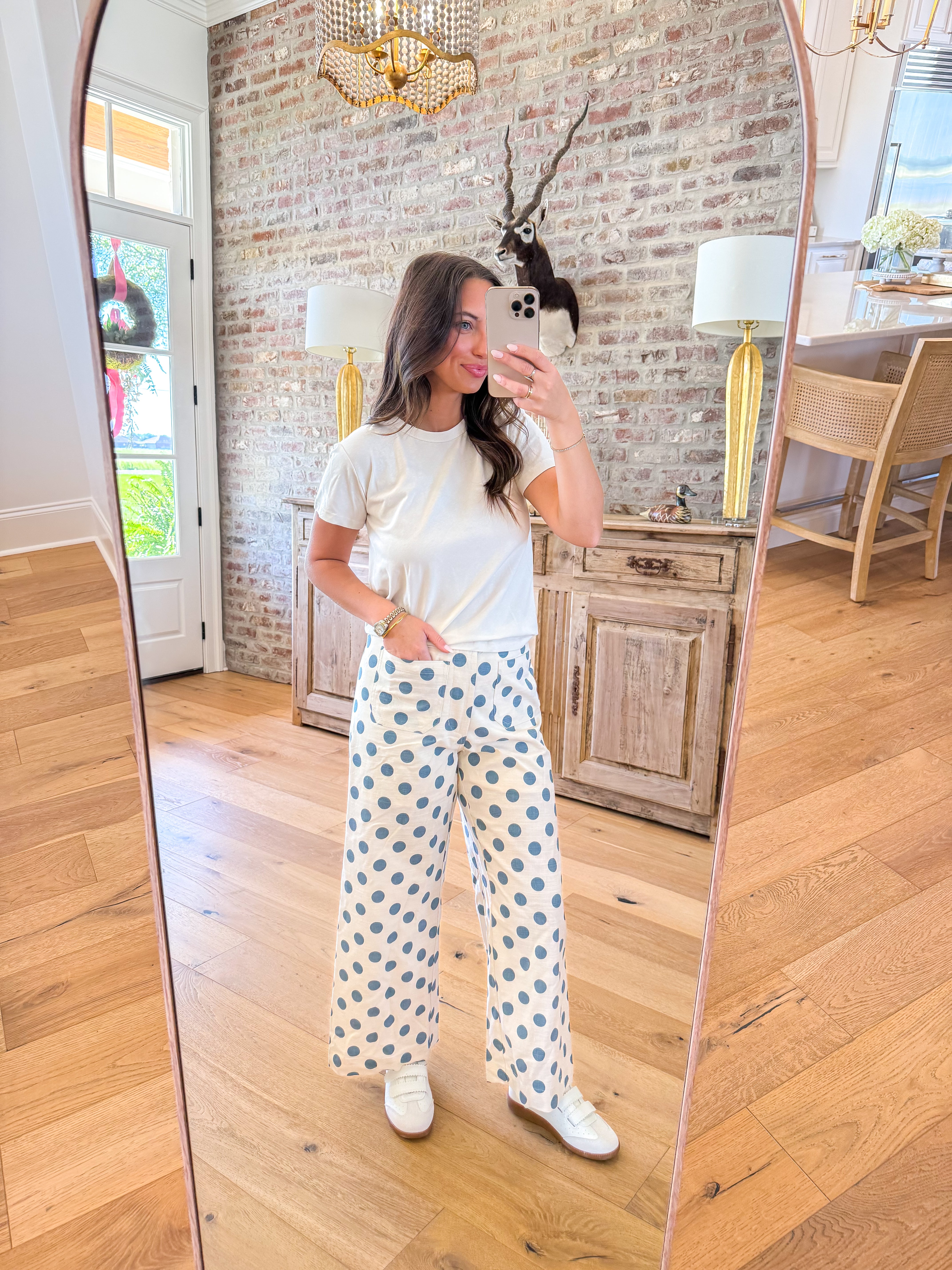 Brunch Date Blue Dot Pants