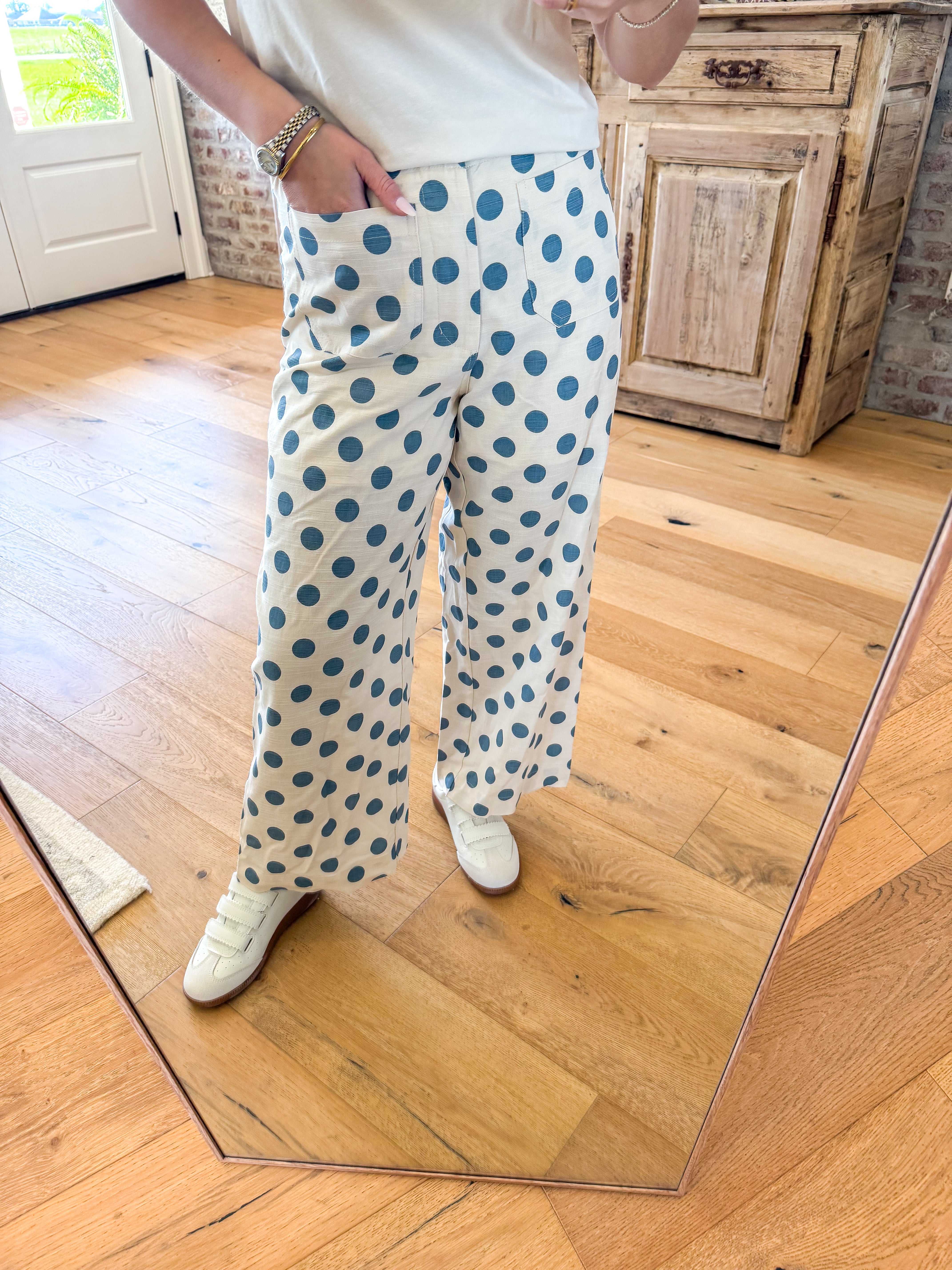 Brunch Date Blue Dot Pants