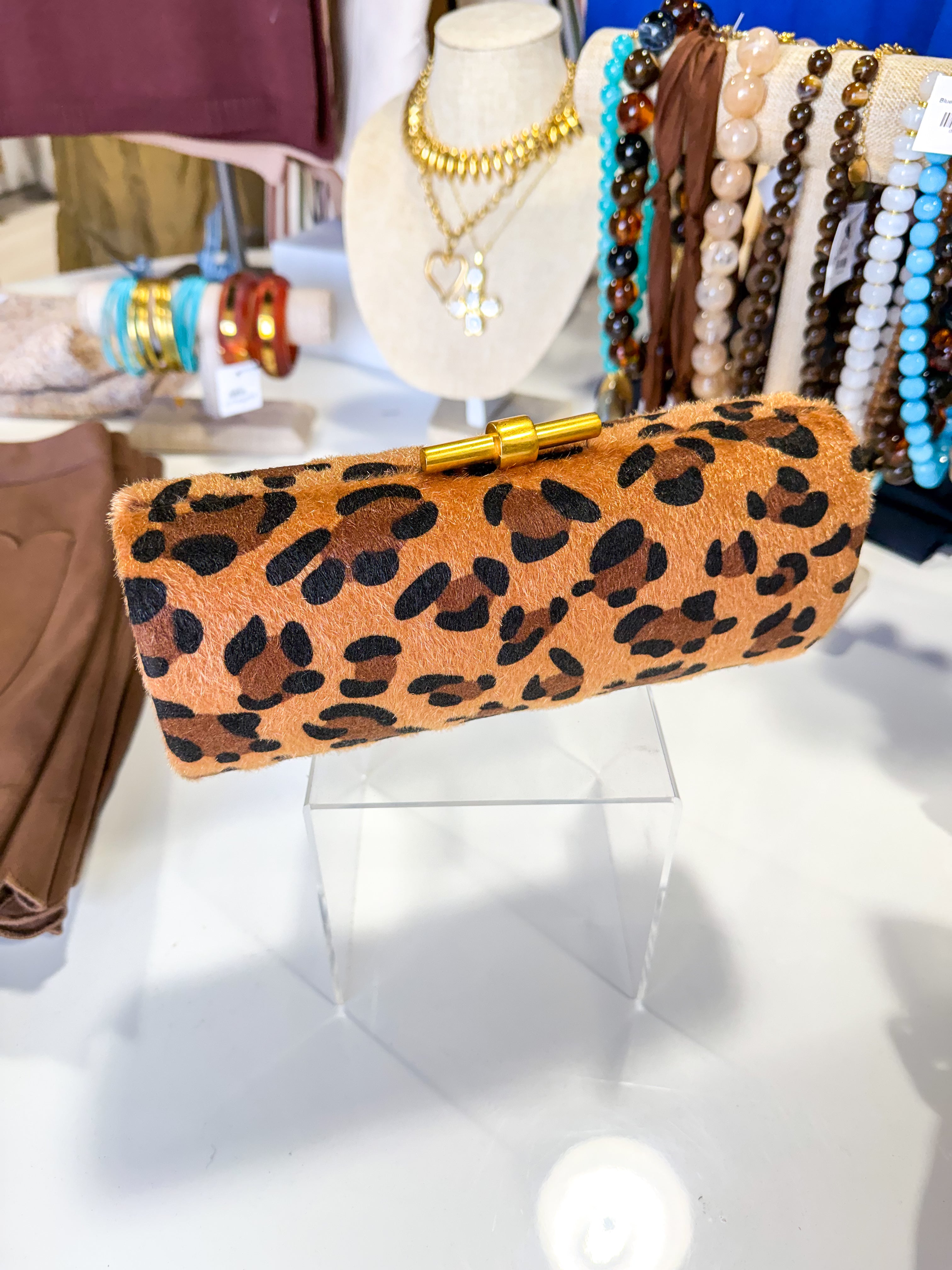 Vittoria Leopard Purse