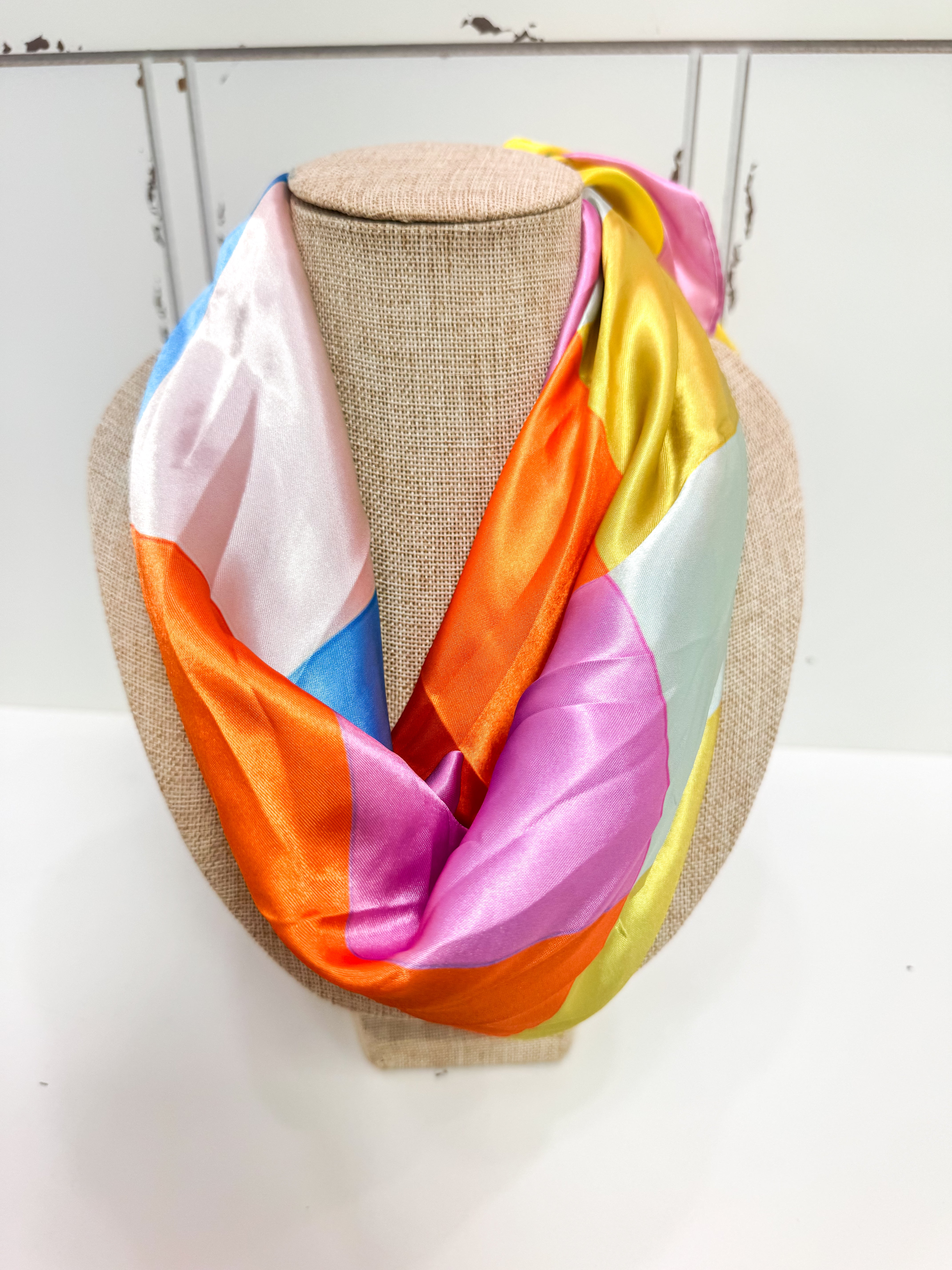 Jewel Tone Striped Scarf