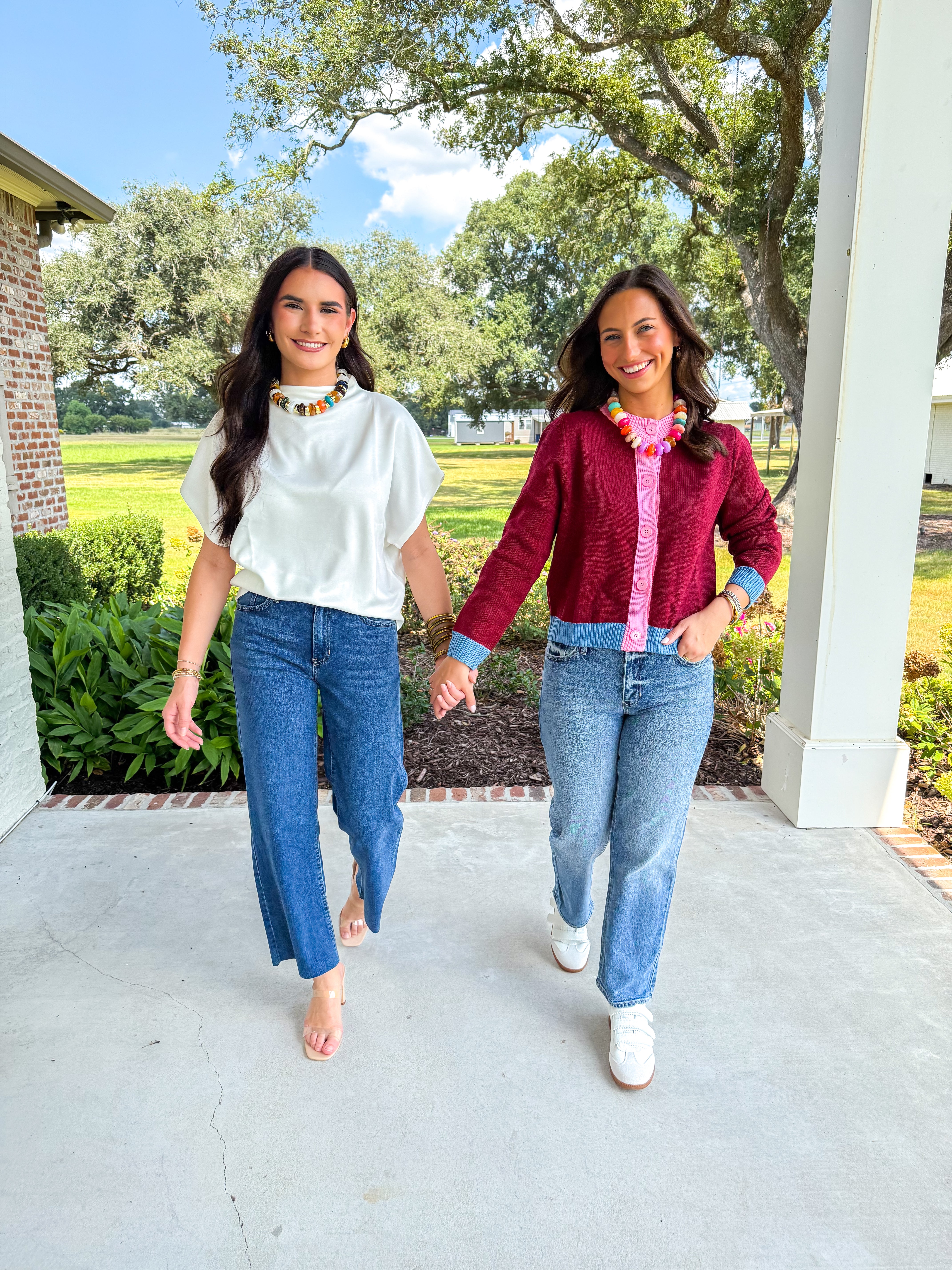 The Marlowe Mock Neck Top Ivory