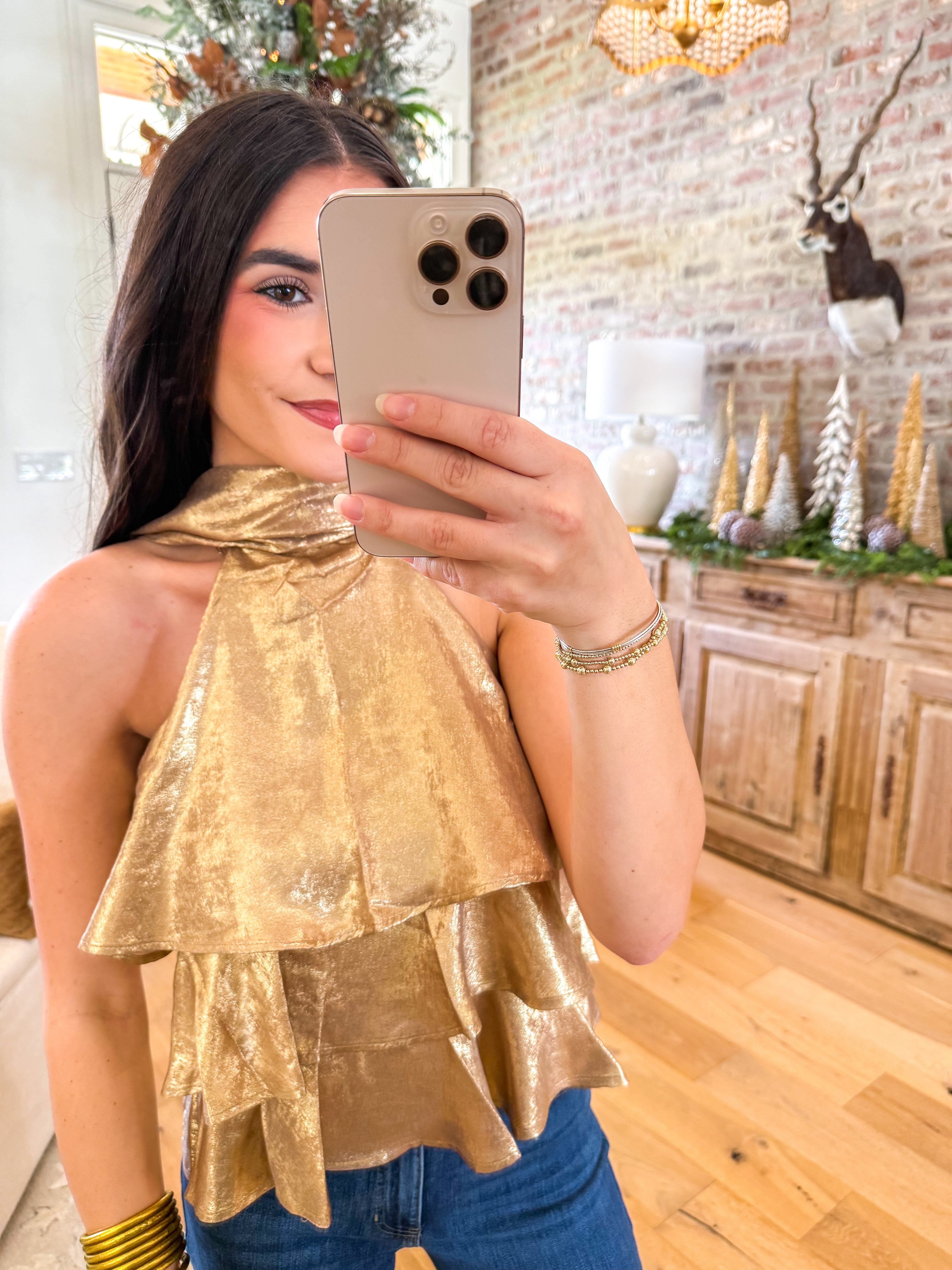Golden Hour Halter Tank