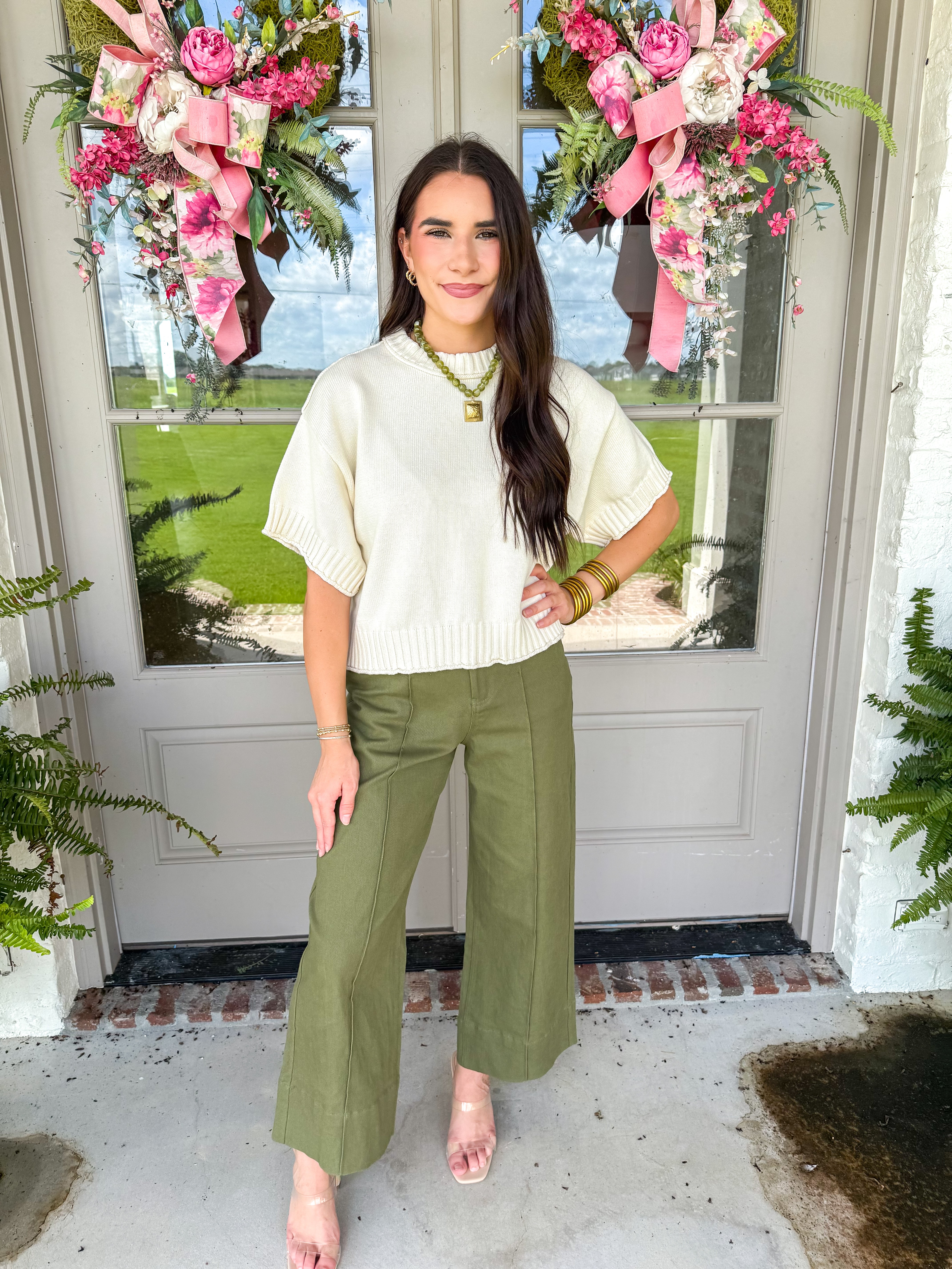 The Monday Knit Top Ecru