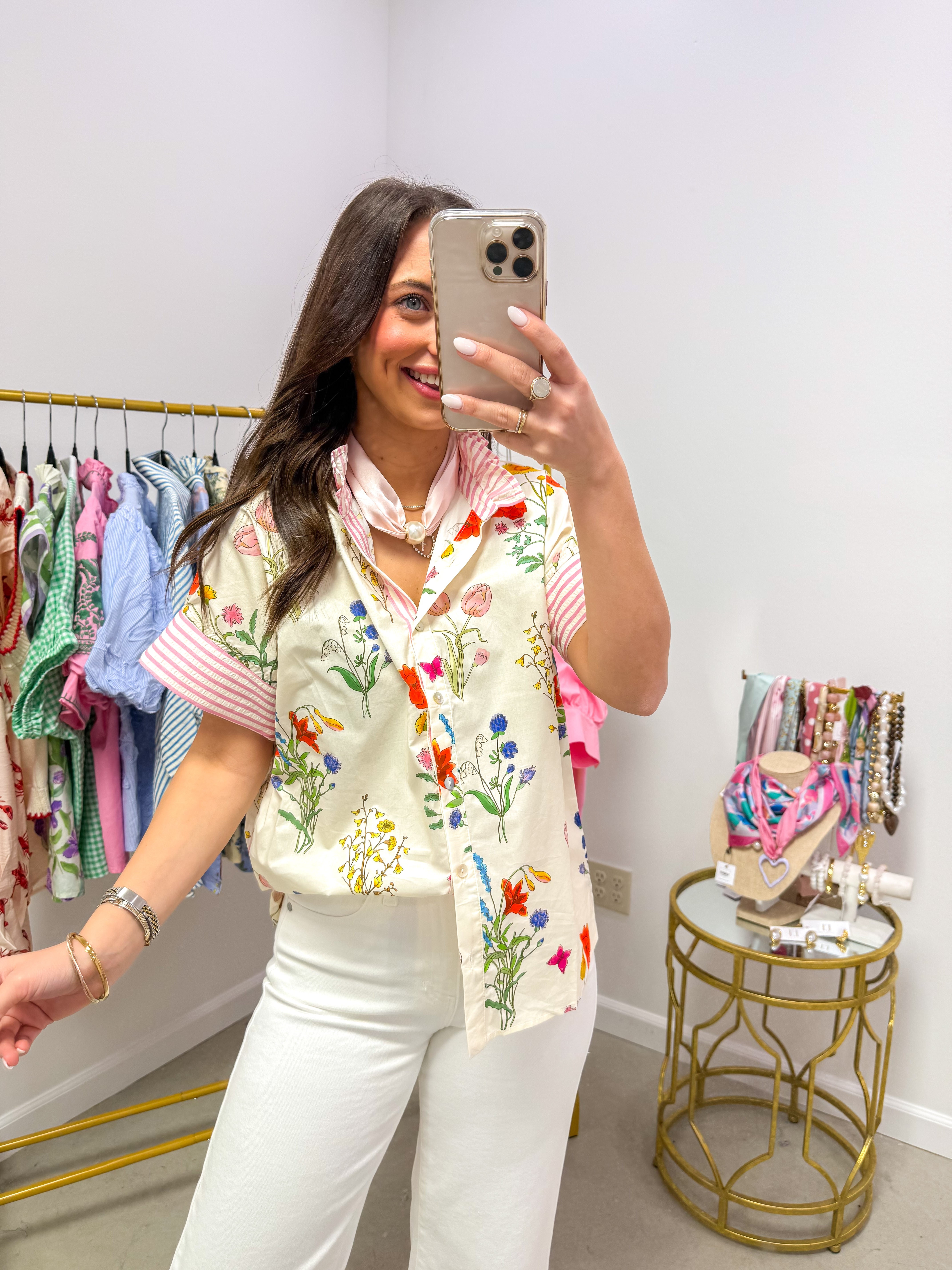 Bliss & Bloom Cream Top