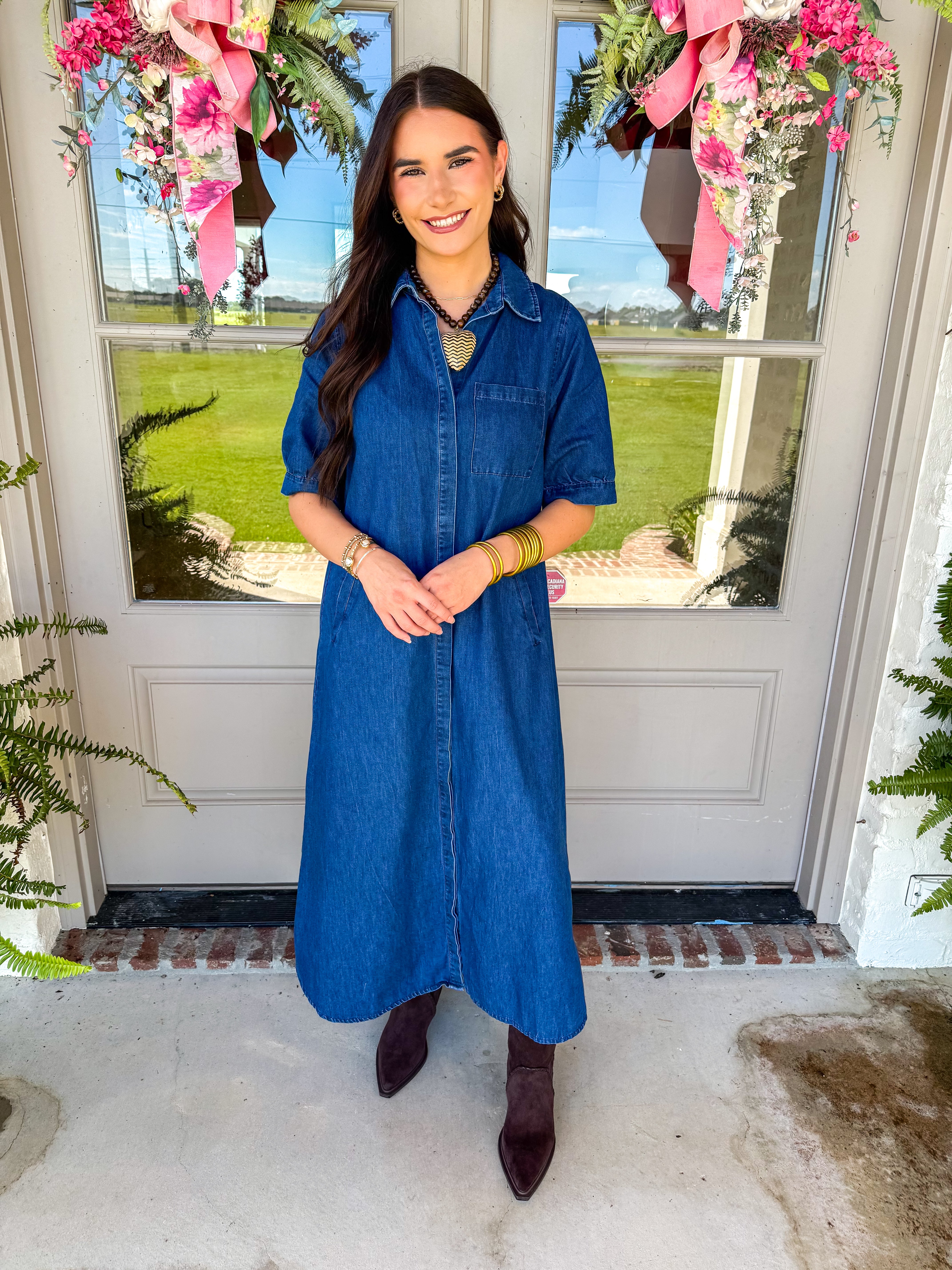 Denim Days Midi Dress