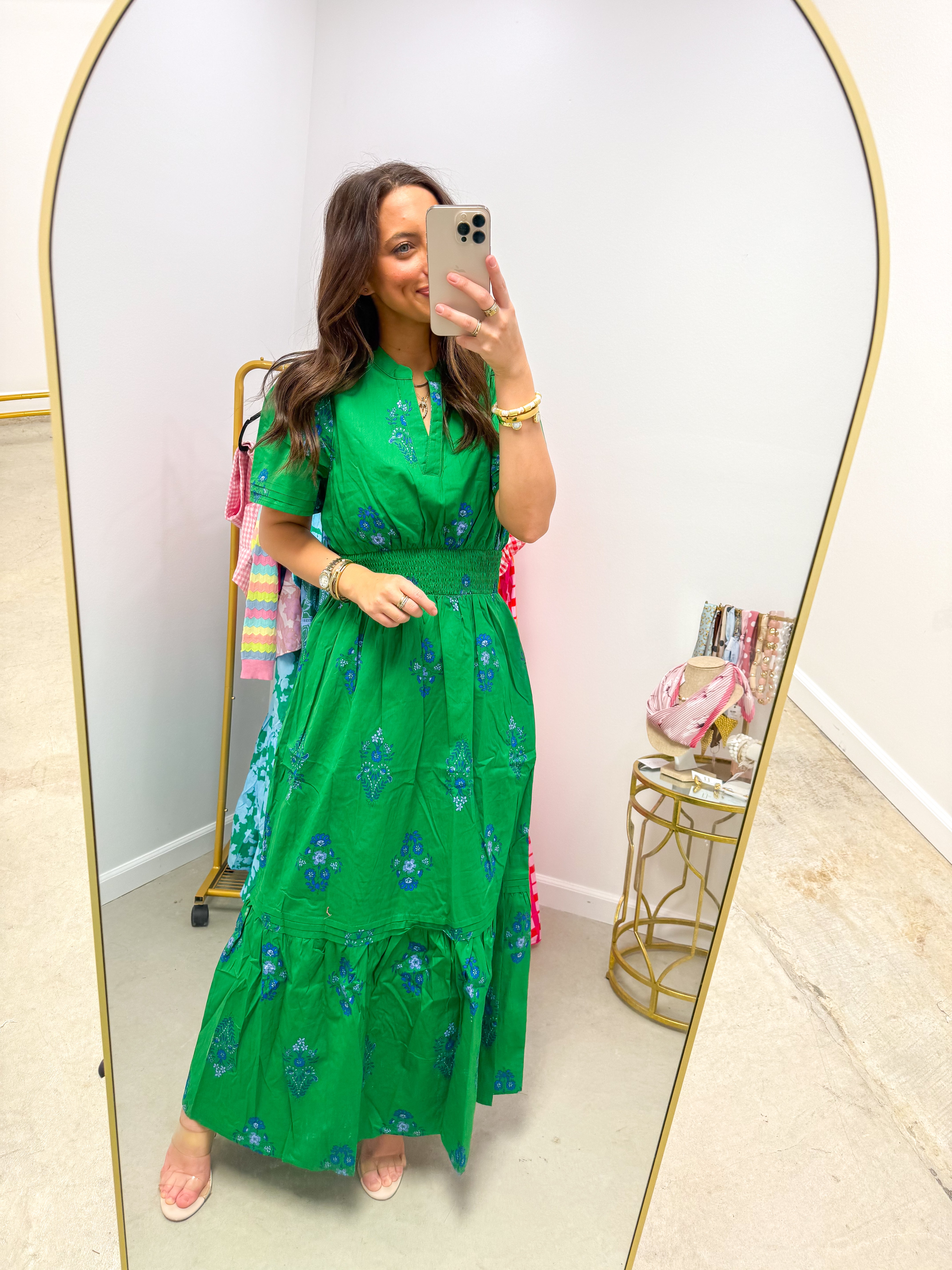 Halina Floral Belraj Poplin Maxi